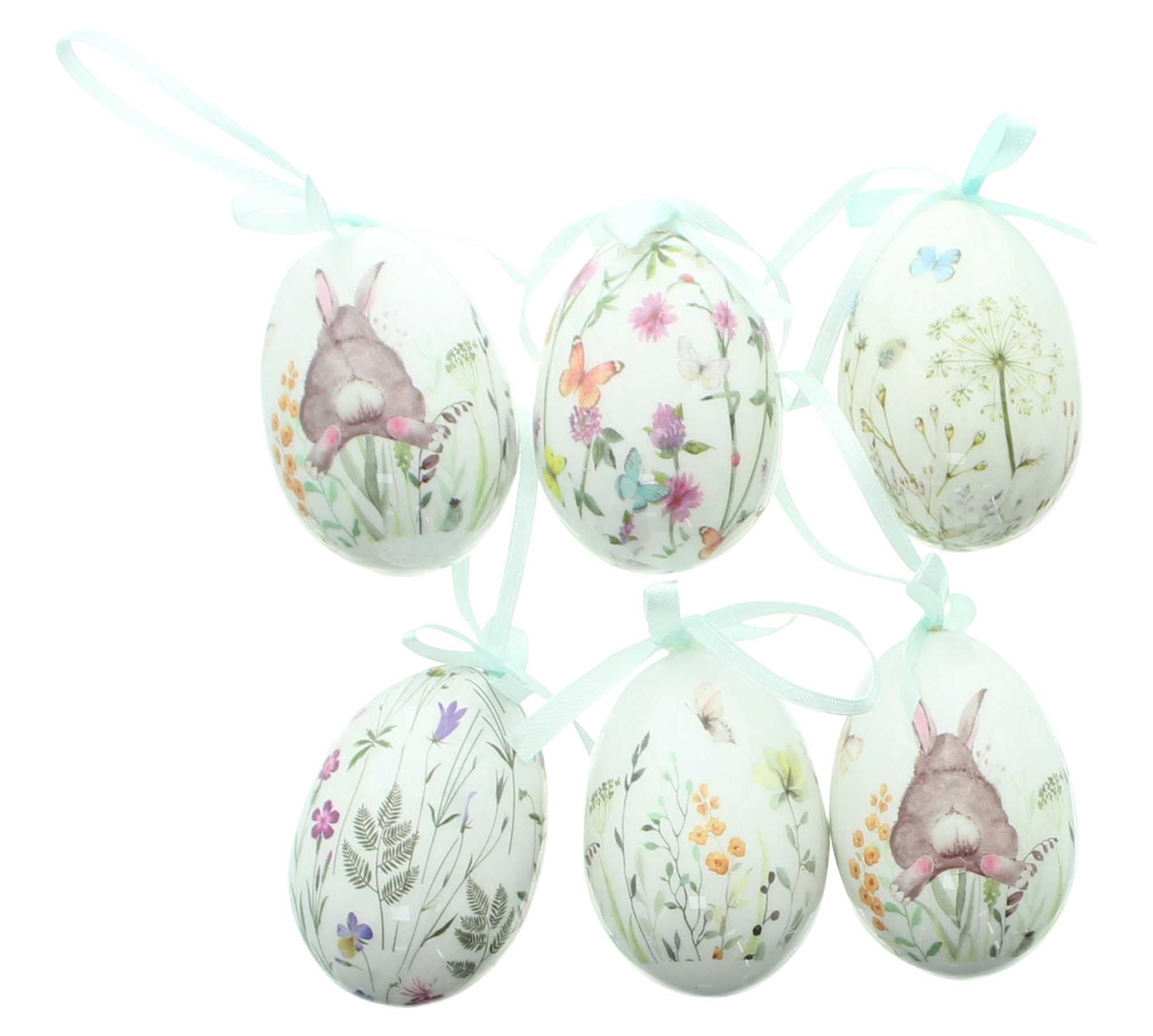 Deko-Ei "Osterwiese", 6er Set  im Frank Flechtwaren Online Shop für Ostern kaufen