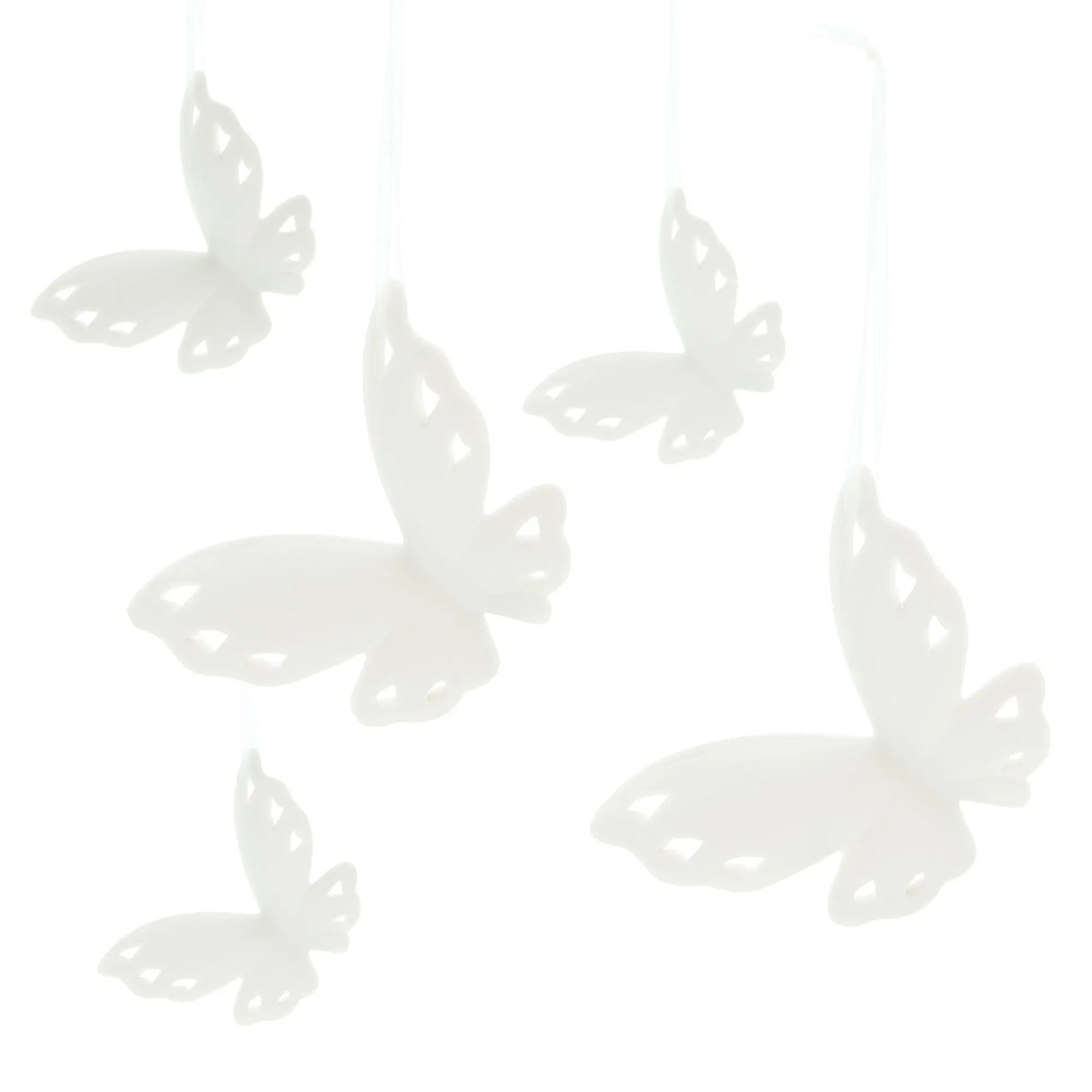 Schmetterlinghänger "Weiß", 5er Set im Frank Flechtwaren Online Shop für Ostern kaufen Schmetterlinghänger "Weiß", 5er Set im Frank Flechtwaren Online Shop für Ostern kaufen