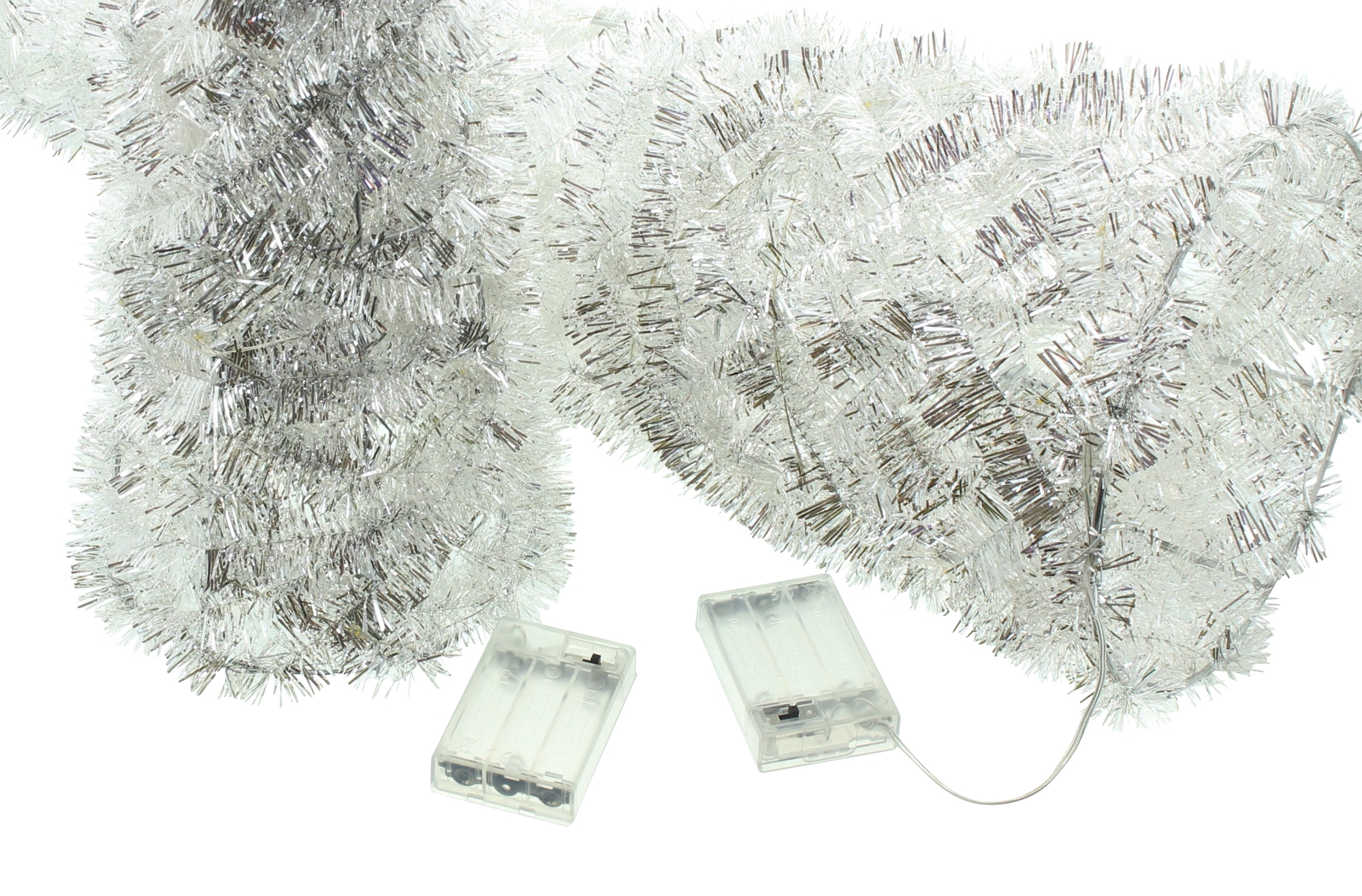 LED-Kegel "Silberglimmer", 2er Set  im Frank Flechtwaren Online Shop für LED-Deko kaufen