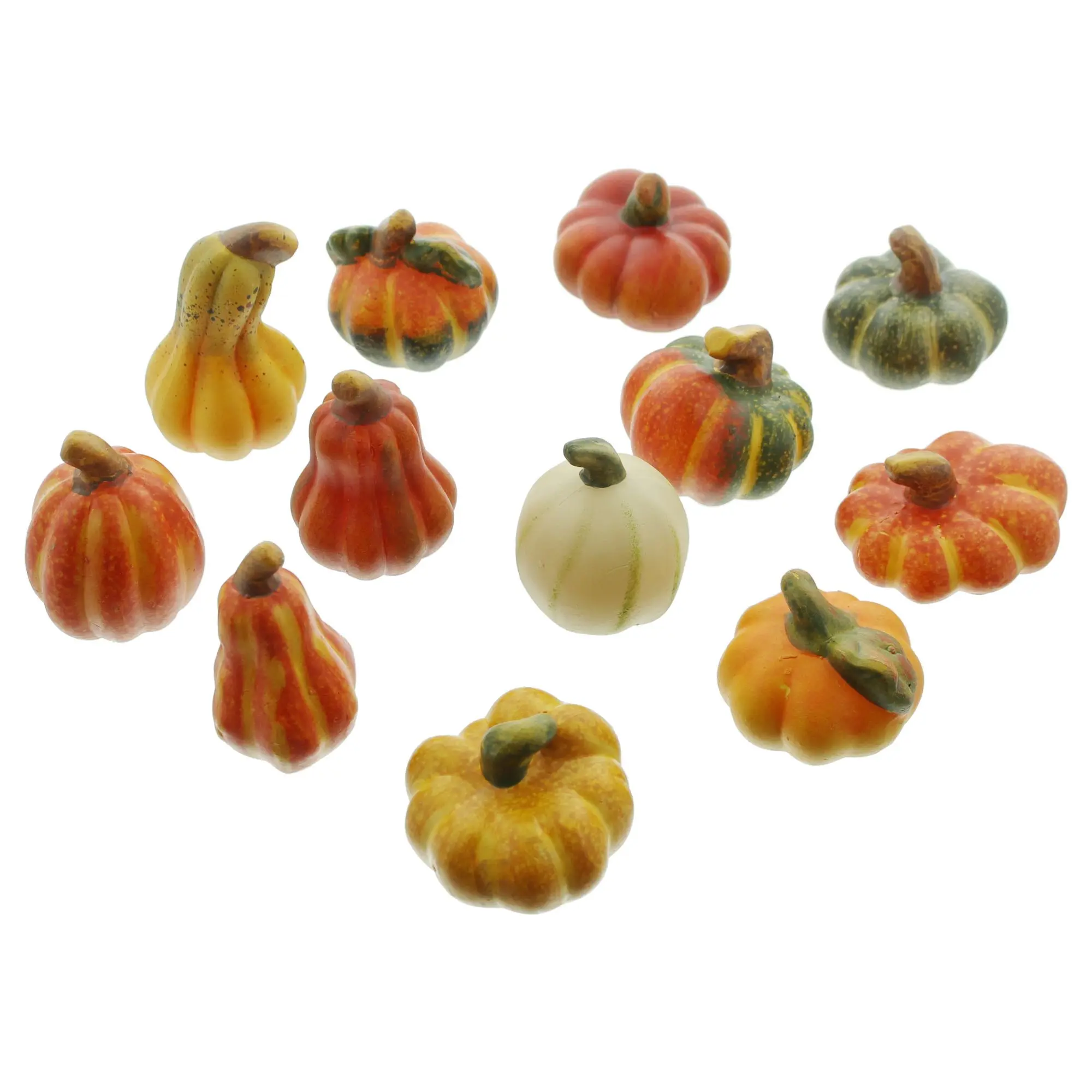Terracotta-Kürbis, 12er Set  im Frank Flechtwaren Online Shop für Streuer &amp; Stecker kaufen
