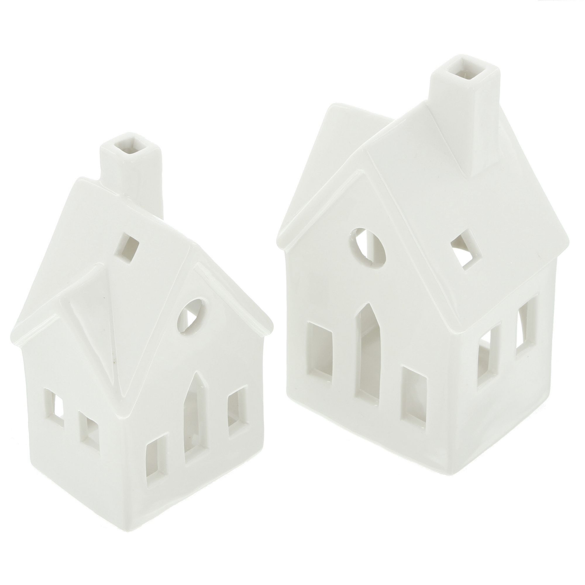 Teelichthalter "Winterhaus", 2er Set  im Frank Flechtwaren Online Shop für Aus dem Häuschen kaufen