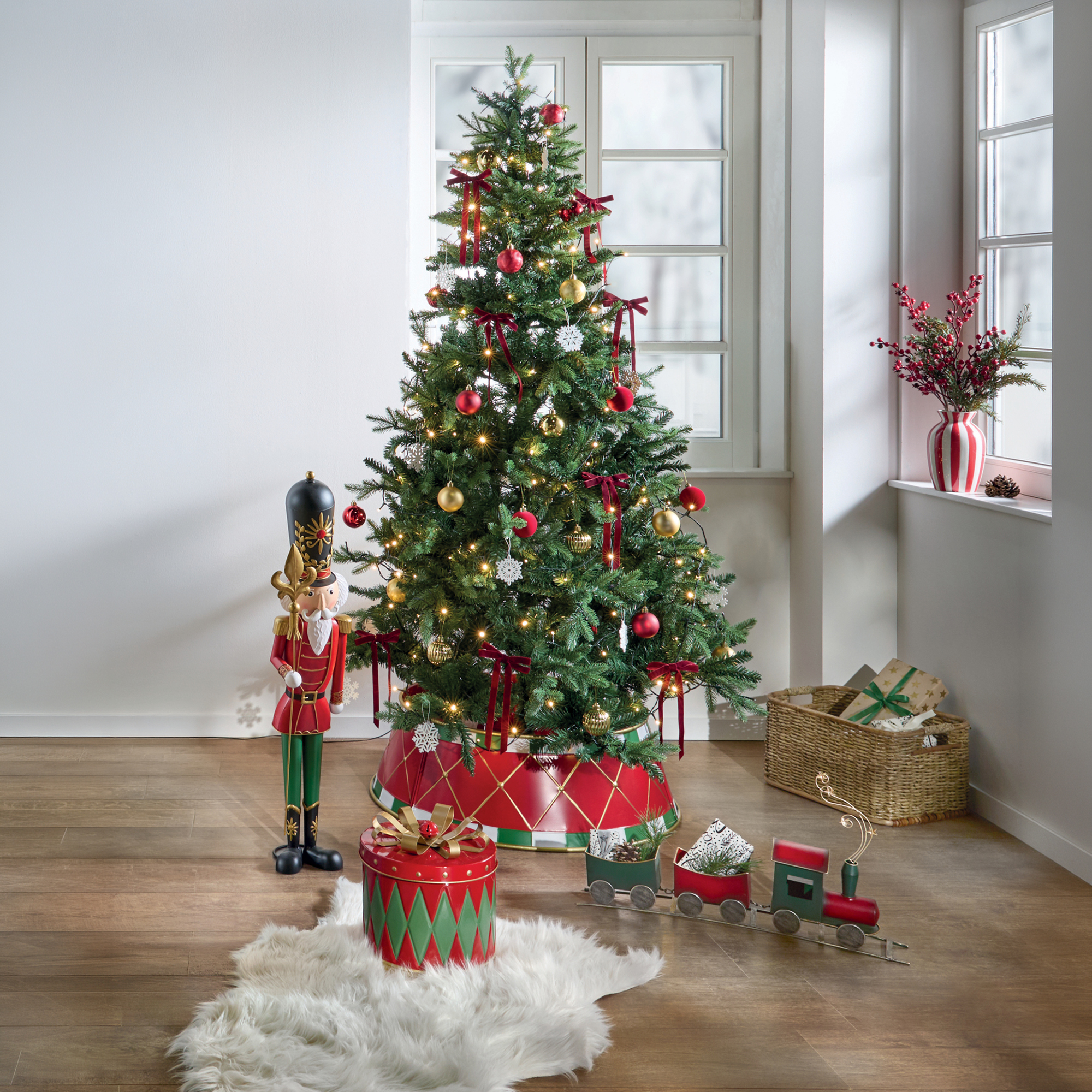 Kunstfell "Natur"  im Frank Flechtwaren Online Shop für Weihnachtliches Chalet kaufen