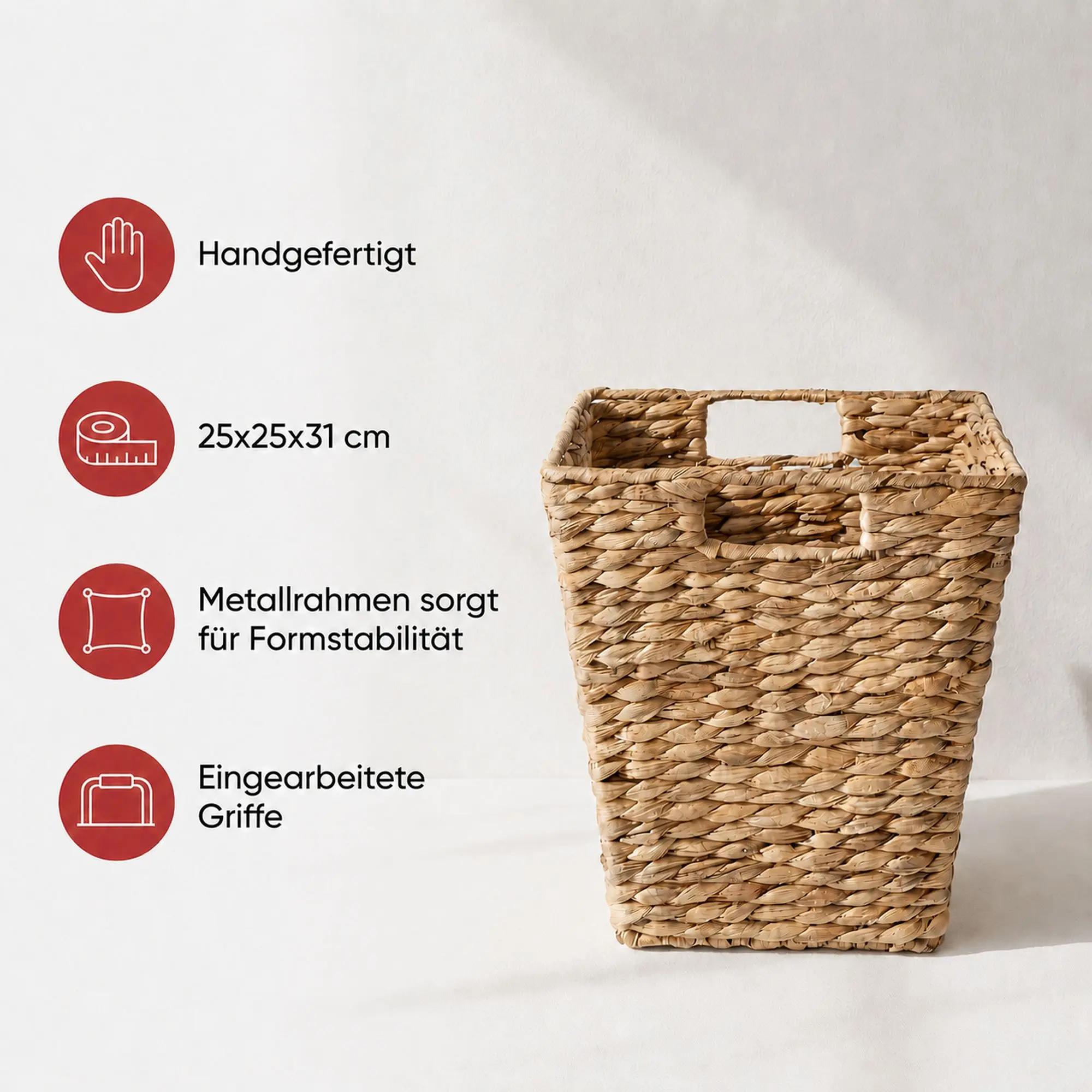 Universalkorb, eckig  im Frank Flechtwaren Online Shop für Vintage-Flair kaufen
