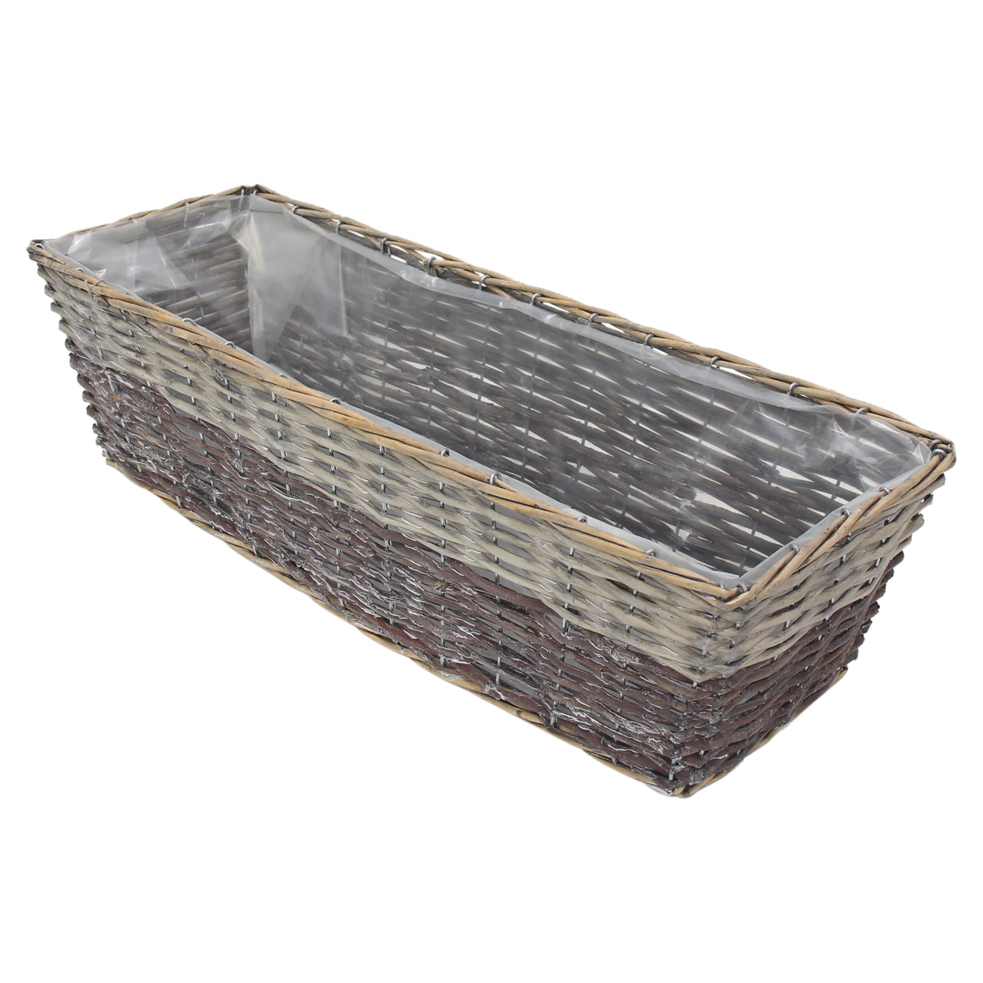 Pflanzer "Graue Weide"  im Frank Flechtwaren Online Shop für Pflanzkörbe kaufen