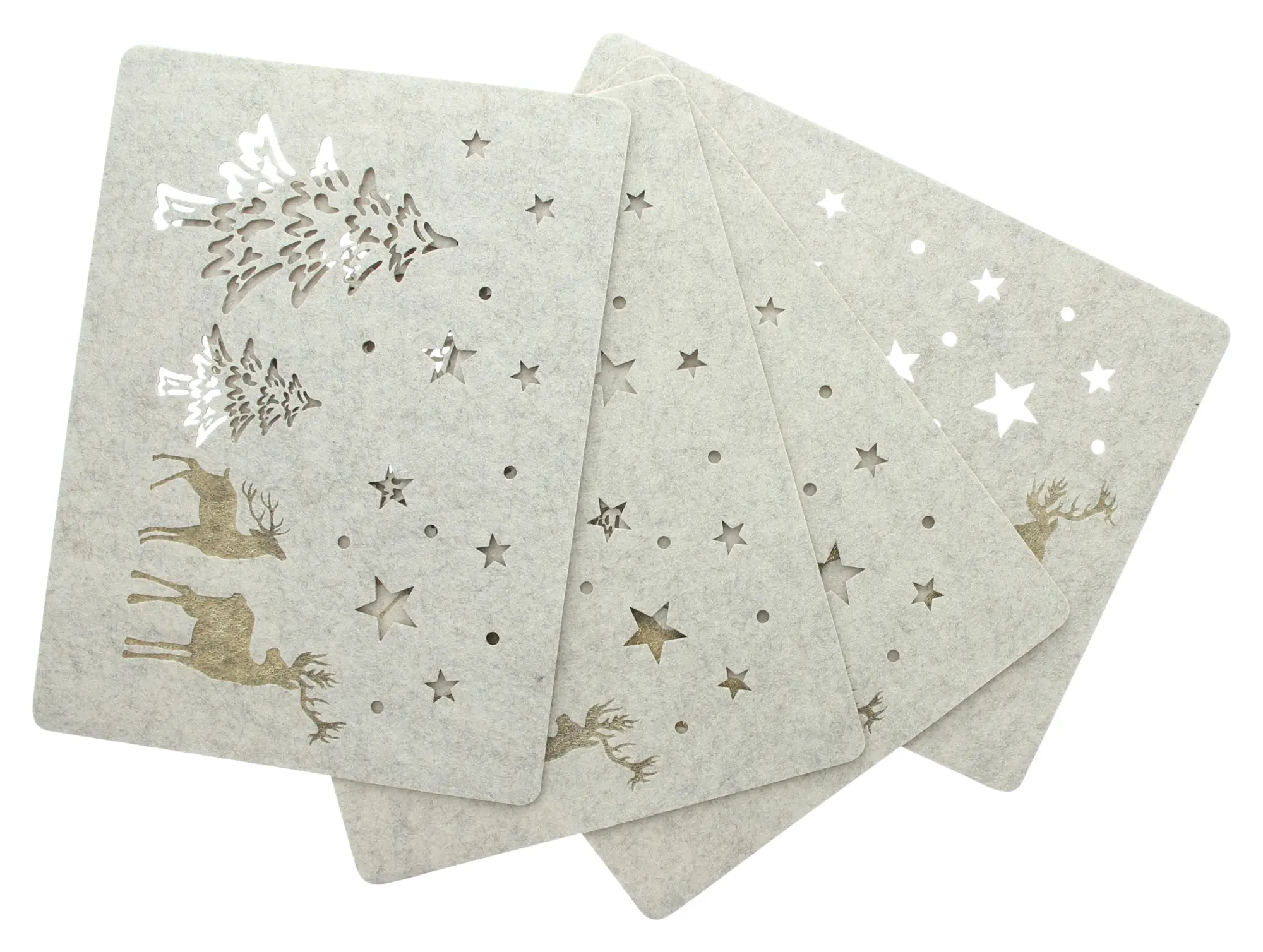 Platzmatte "Winterwald", 4er Set im Frank Flechtwaren Online Shop für Tischsets kaufen Platzmatte "Winterwald", 4er Set im Frank Flechtwaren Online Shop für Tischsets kaufen