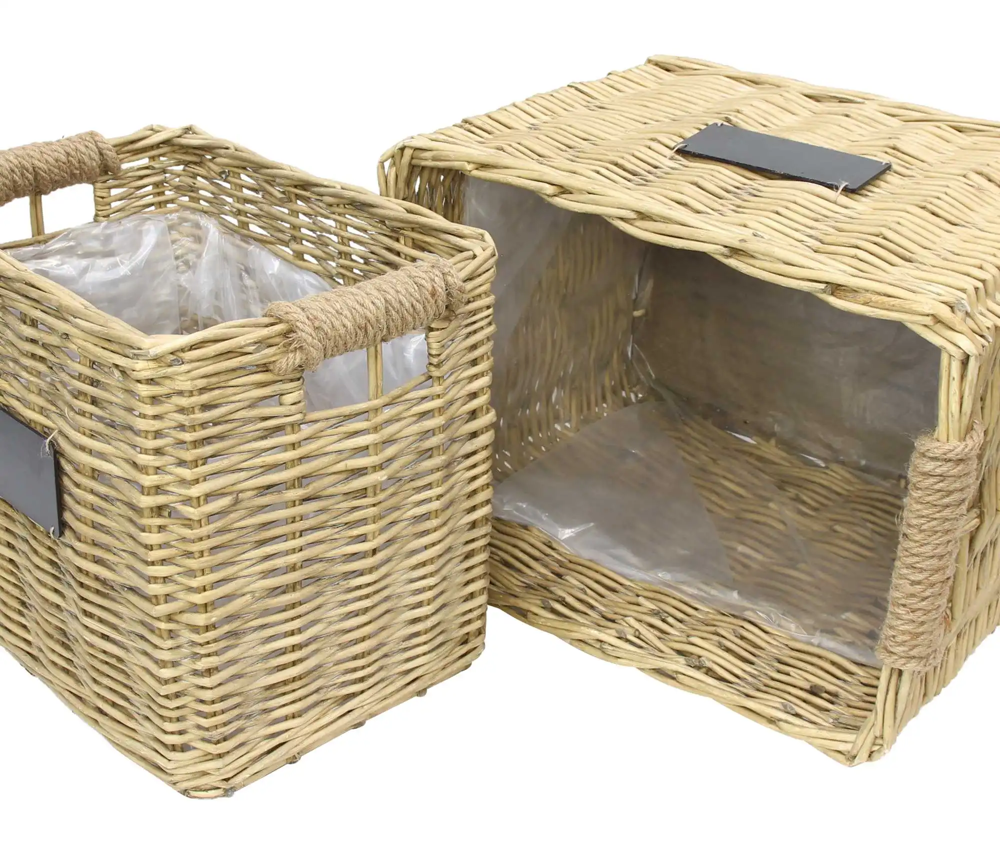 Pflanzkorb "Weiden-Chic", 2er Set  im Frank Flechtwaren Online Shop für Pflanzkörbe kaufen