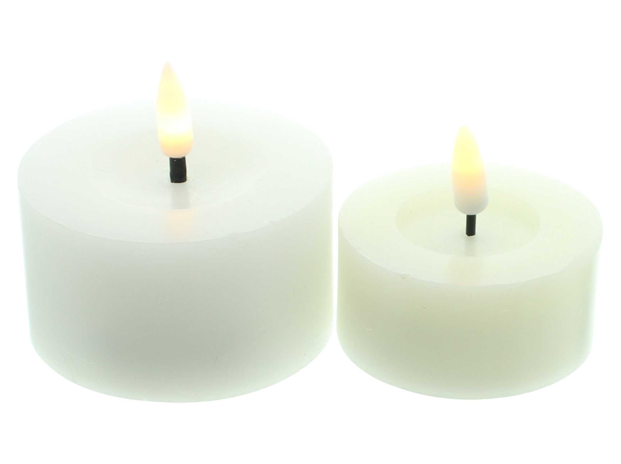 Acheter Lot de 2 bougies LED "White"  dans la boutique en ligne de Frank Flechtwaren pour Pâques