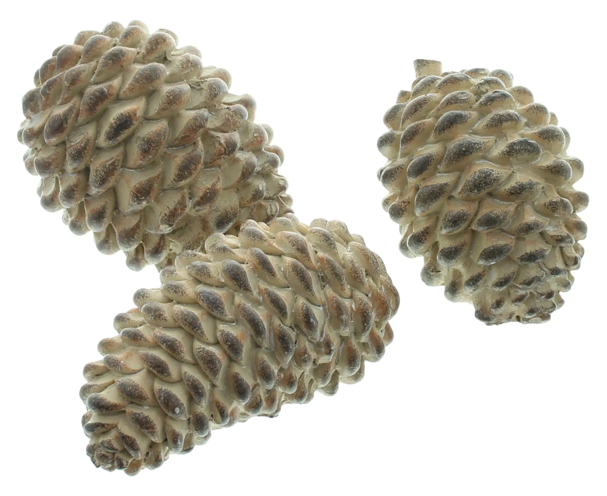Deko-Zapfen "Natural", 3er Set  im Frank Flechtwaren Online Shop für Zubehör für Adventskränze kaufen