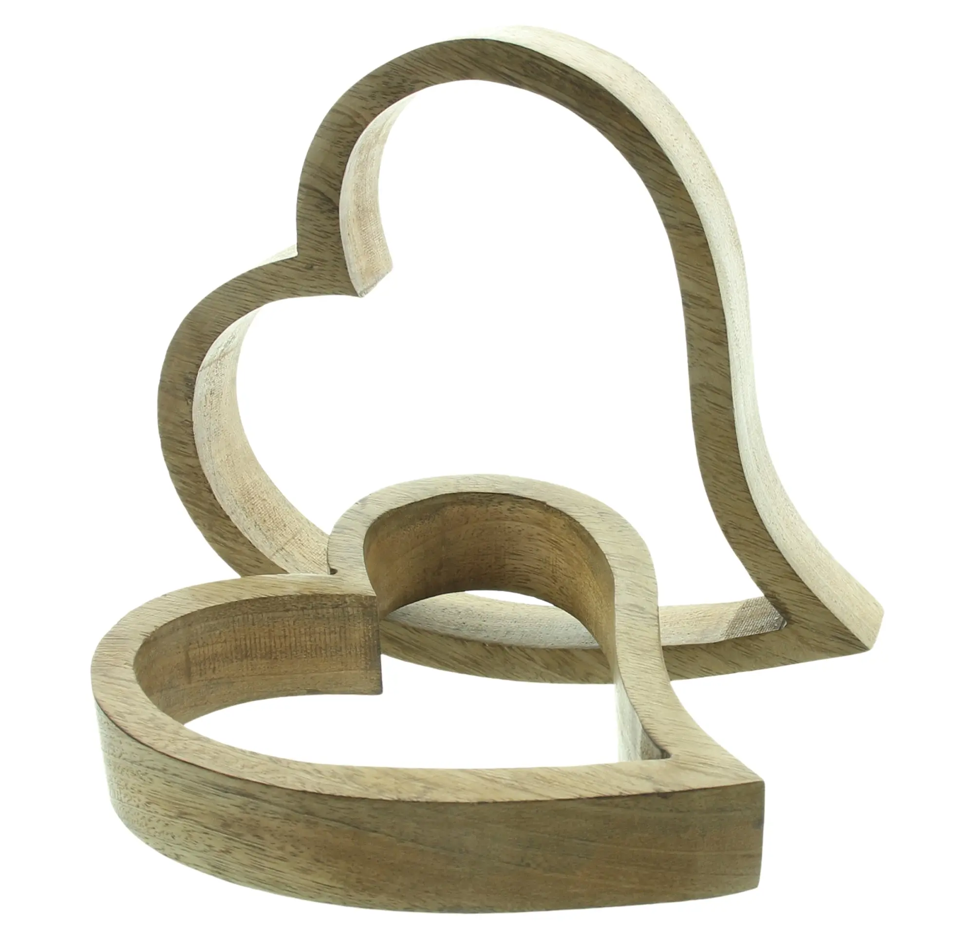 Herz "Mangoholz", 2er Set  im Frank Flechtwaren Online Shop für Herzflattern kaufen