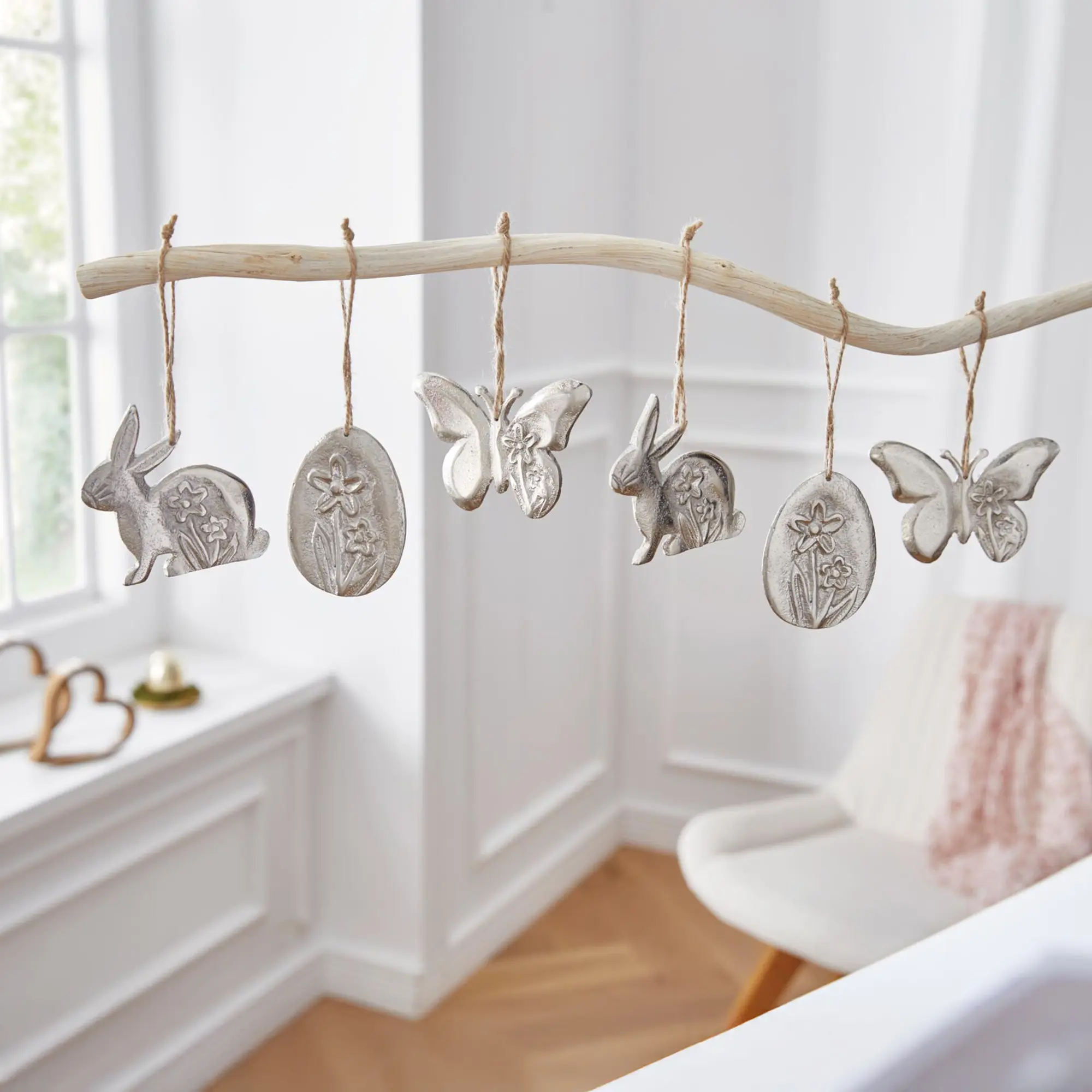 Hänger "Ostern", 6er Set  im Frank Flechtwaren Online Shop für Österliche Dekohänger kaufen