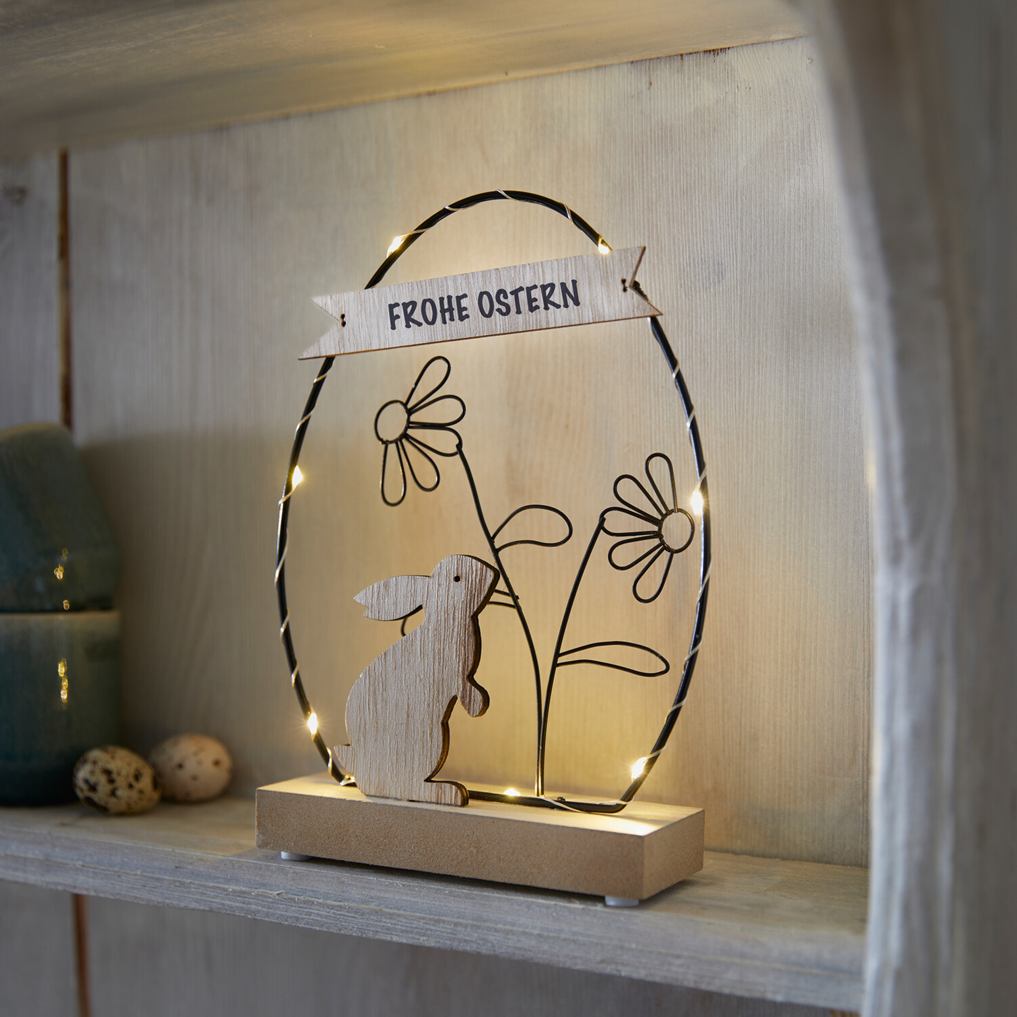LED-Ei "Frohe Ostern" im Frank Flechtwaren Online Shop für Ostern kaufen LED-Ei "Frohe Ostern" im Frank Flechtwaren Online Shop für Ostern kaufen