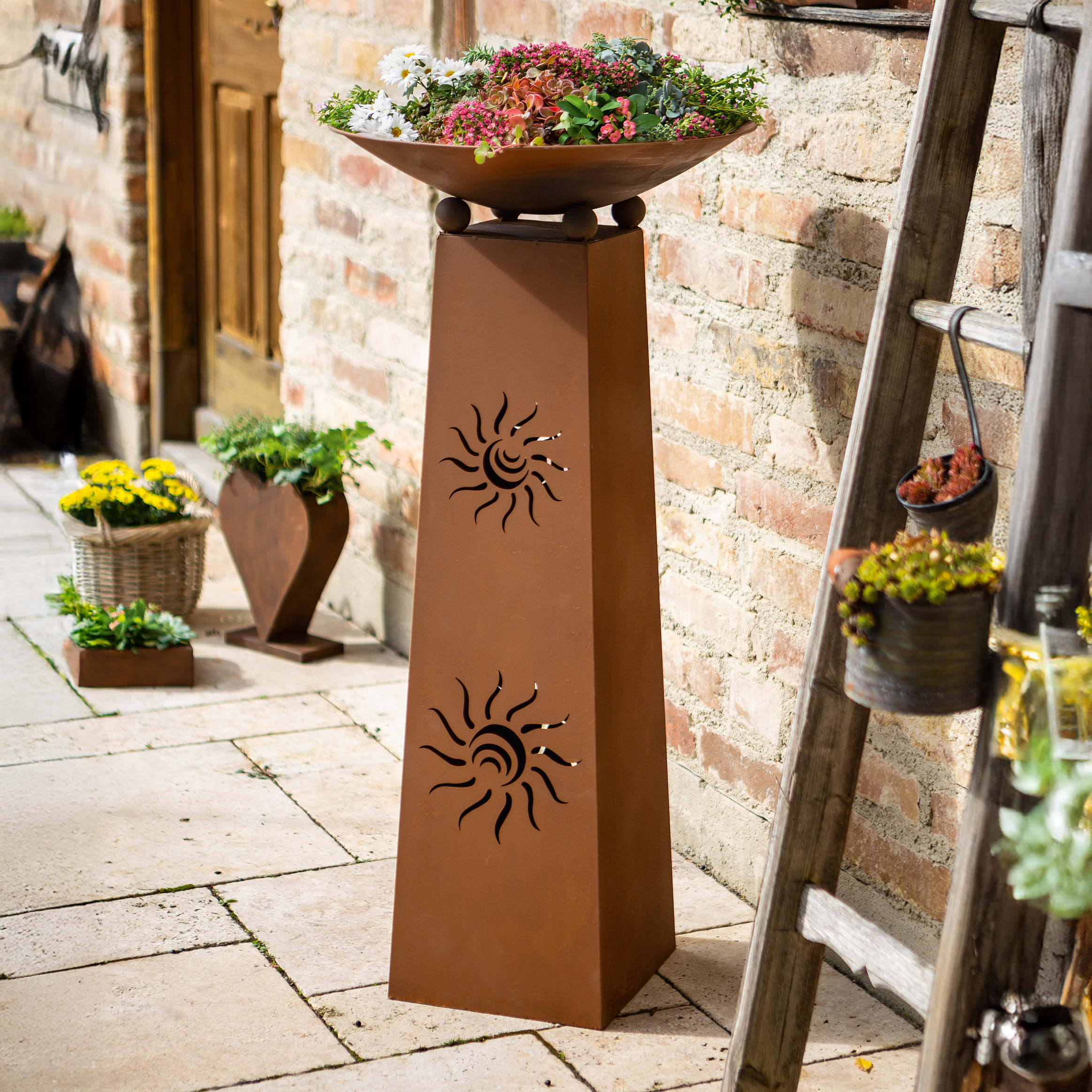 Säule "Sonne", 2tlg.  im Frank Flechtwaren Online Shop kaufen