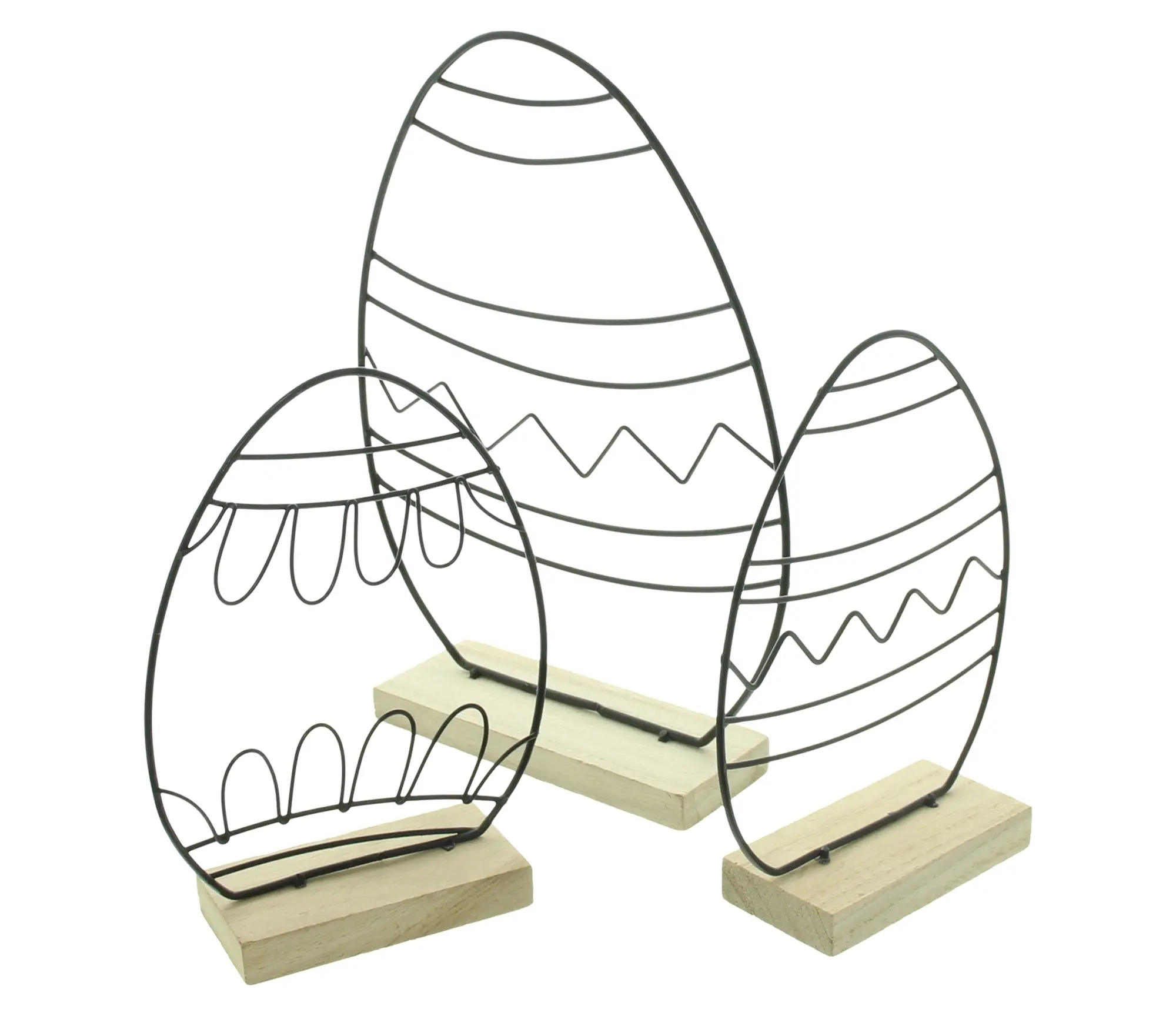 Osterdeko "Modern", 3er Set  im Frank Flechtwaren Online Shop für Ostereier kaufen