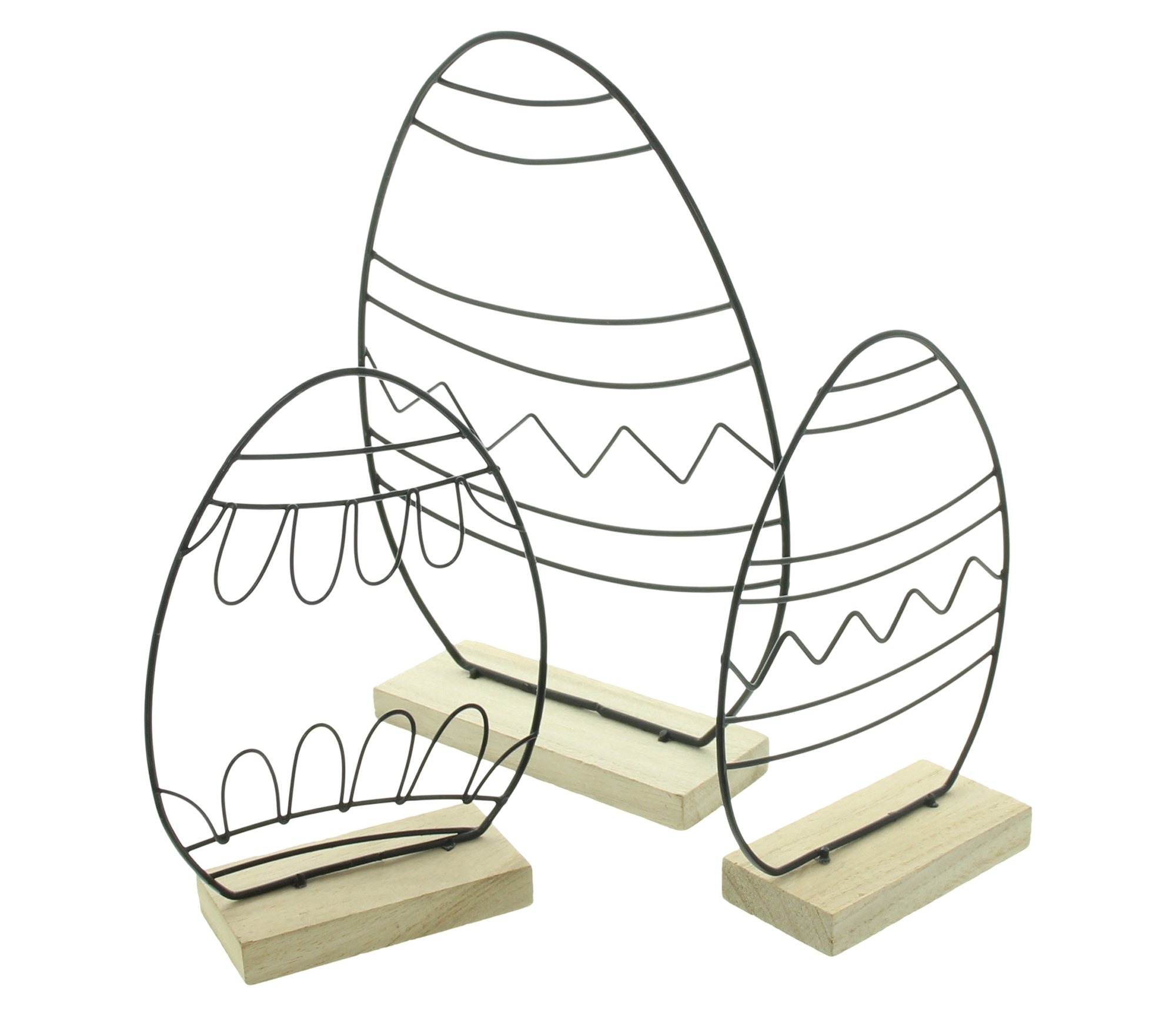 Osterdeko "Modern", 3er Set  im Frank Flechtwaren Online Shop für Gerade eingetroffen kaufen