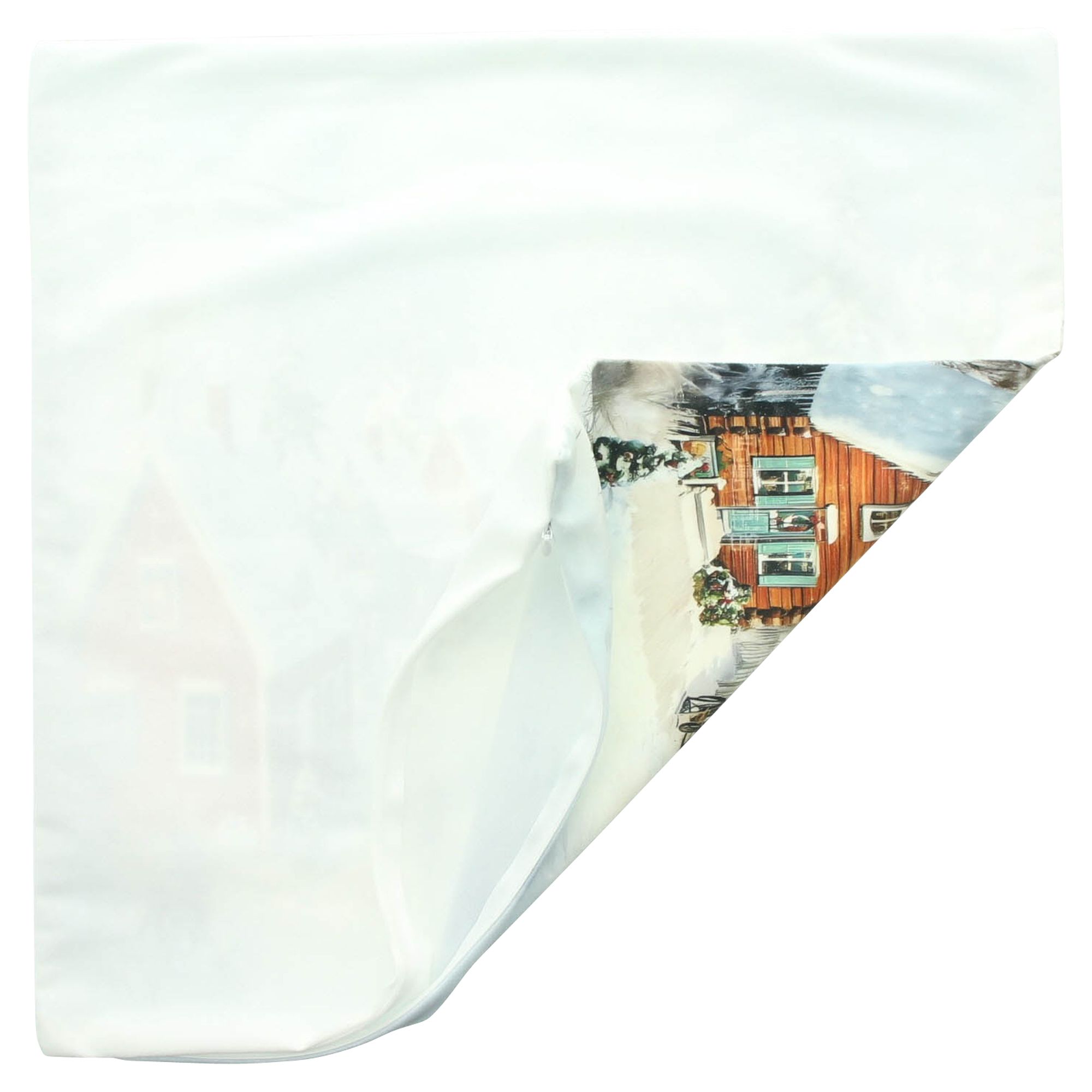 Kissenhülle "Winterdorf"  im Frank Flechtwaren Online Shop für Weihnachtliche Kissen &amp; Kissenhüllen kaufen