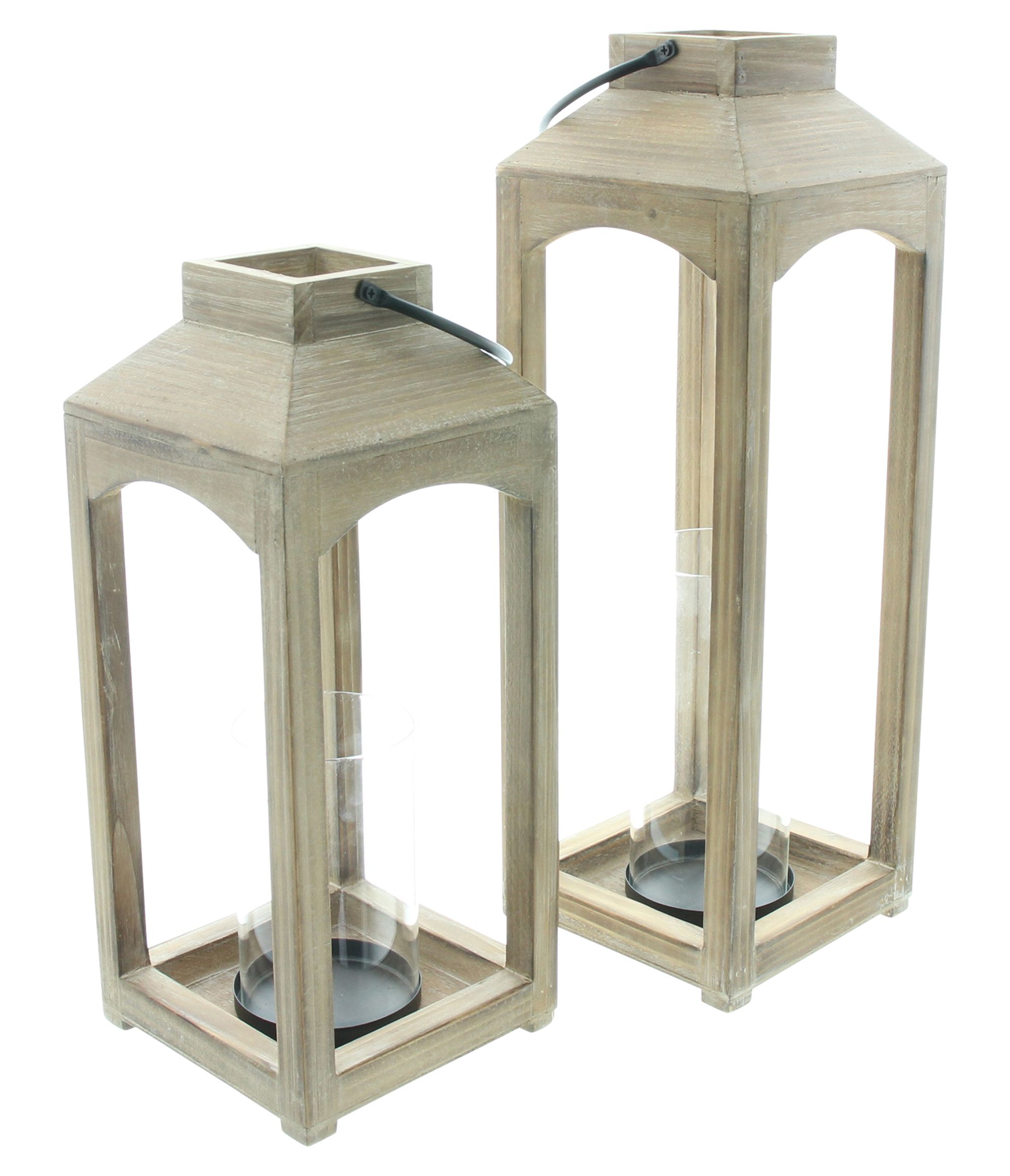 Laterne "Wood", 2er Set im Frank Flechtwaren Online Shop für Laternen kaufen Laterne "Wood", 2er Set im Frank Flechtwaren Online Shop für Laternen kaufen