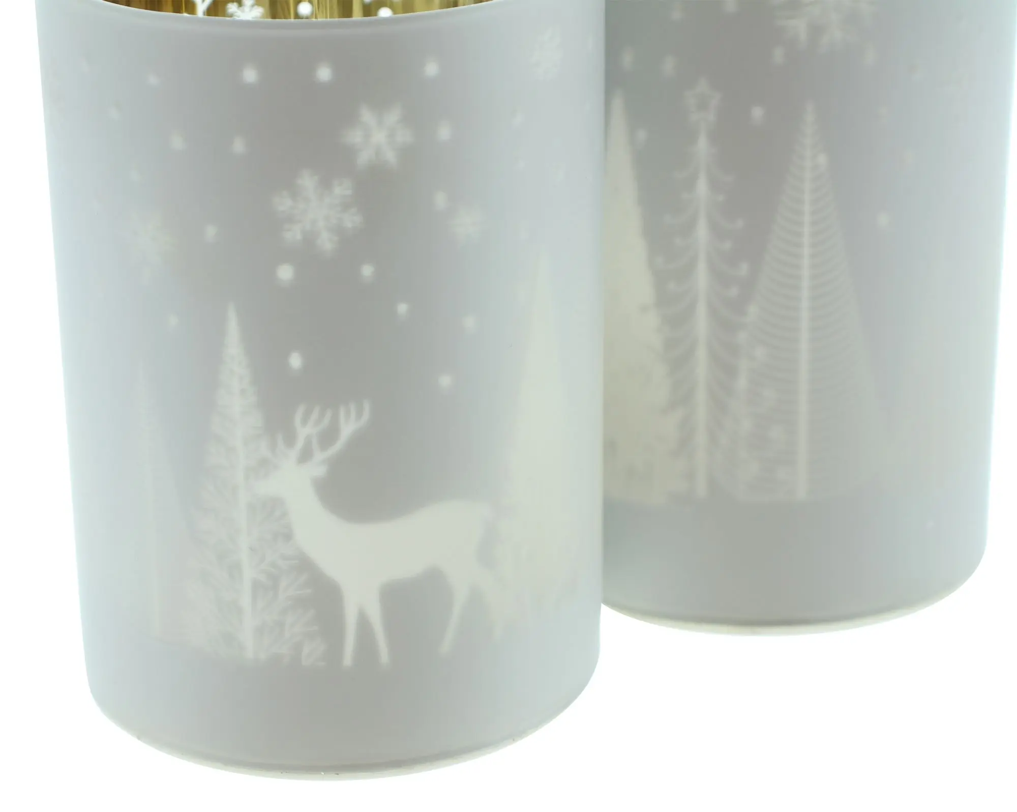 Windlicht "Winterlandschaft", 2er Set  im Frank Flechtwaren Online Shop für Windlichter kaufen