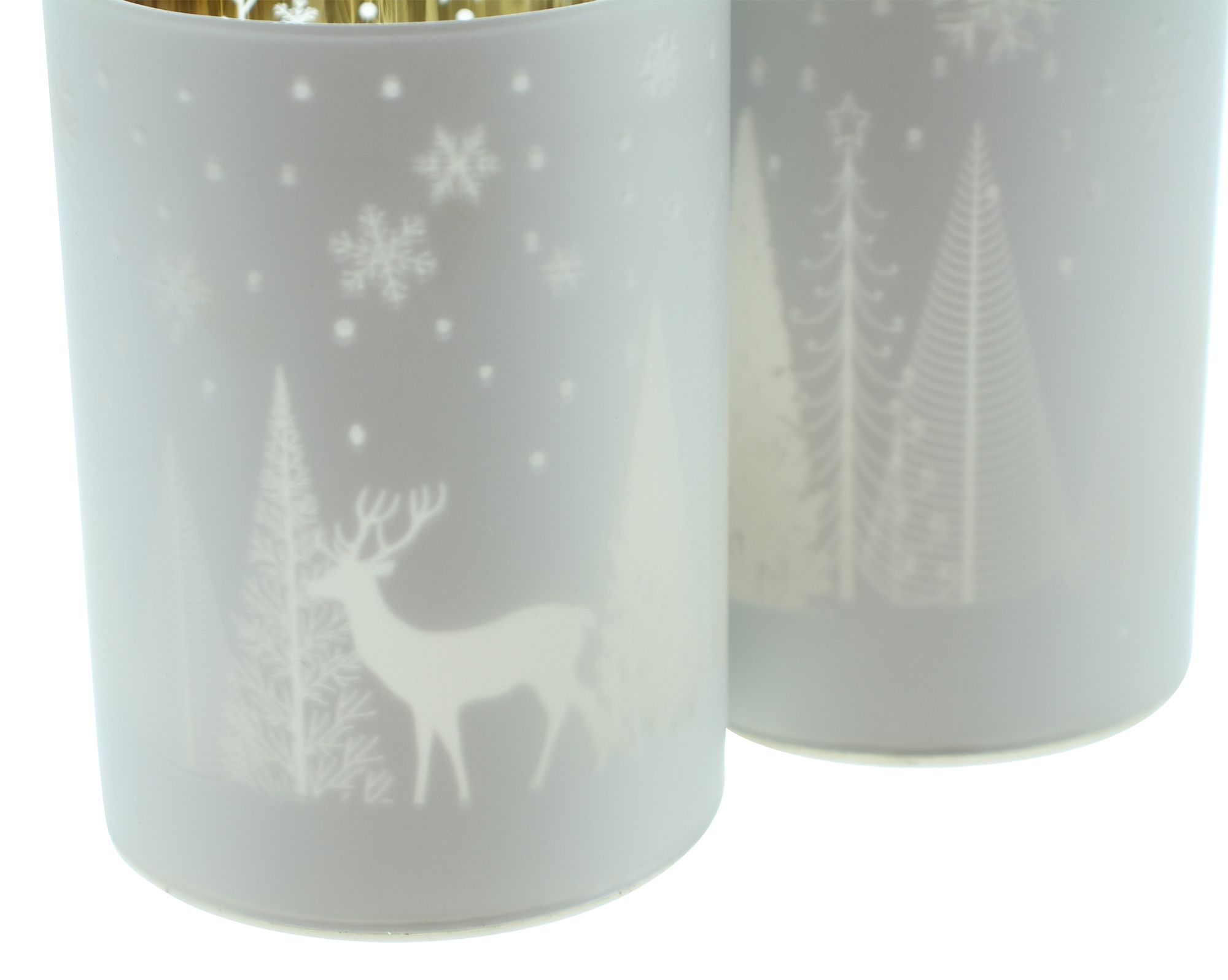 Windlicht "Winterlandschaft", 2er Set im Frank Flechtwaren Online Shop für Weihnachten kaufen Windlicht "Winterlandschaft", 2er Set im Frank Flechtwaren Online Shop für Weihnachten kaufen