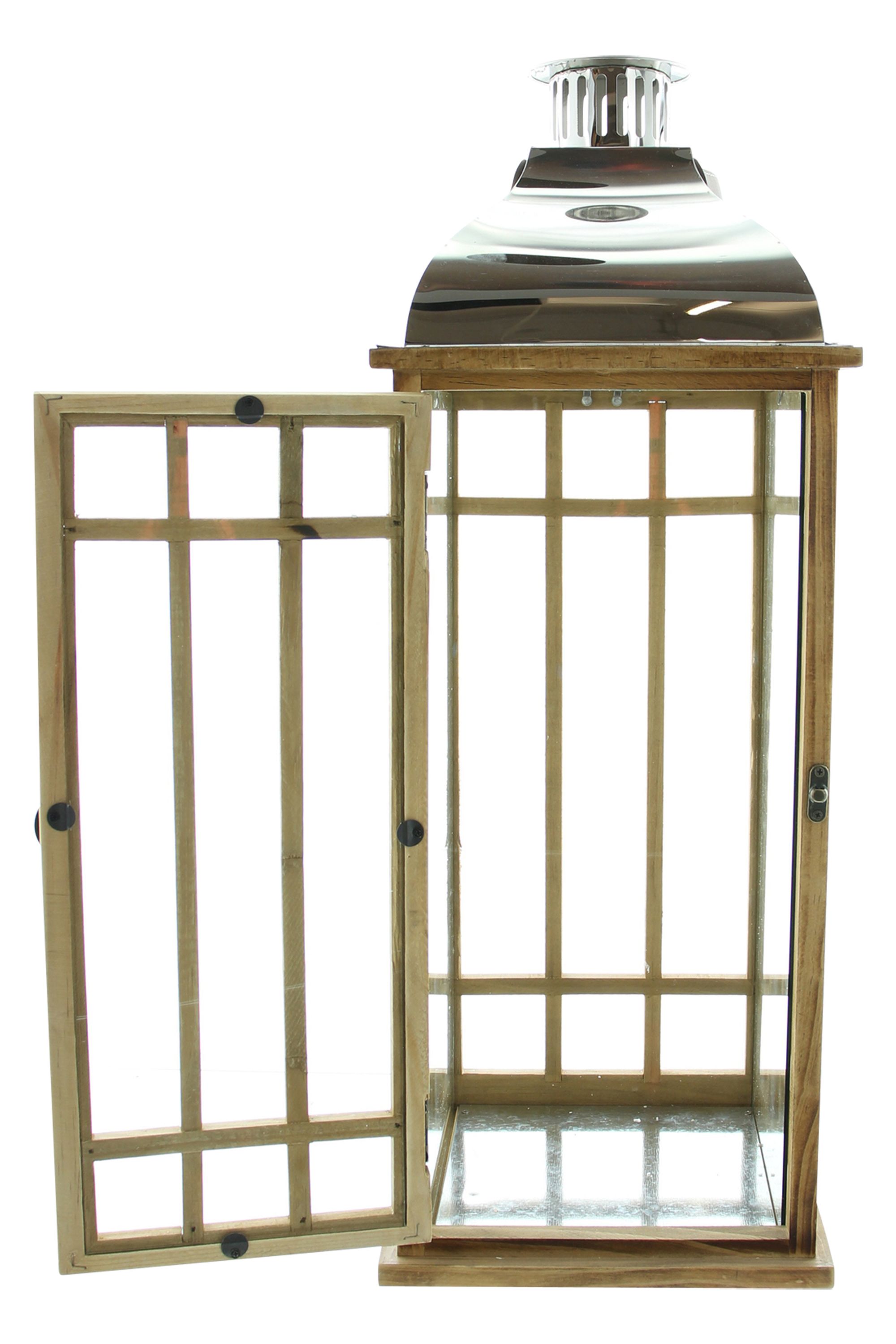 Laterne "Wood", groß im Frank Flechtwaren Online Shop für Laternen kaufen Laterne "Wood", groß im Frank Flechtwaren Online Shop für Laternen kaufen