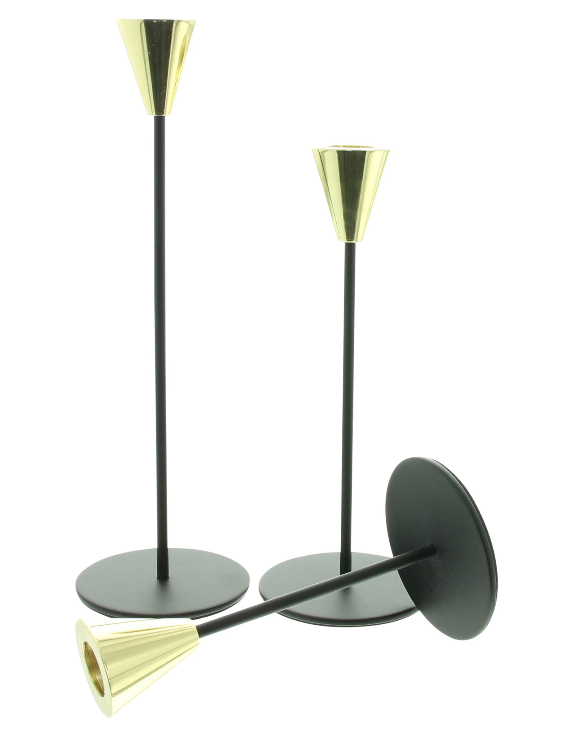Stabkerzenhalter "Schwarz & Gold", 3er Set im Frank Flechtwaren Online Shop für Ostern kaufen Stabkerzenhalter "Schwarz & Gold", 3er Set im Frank Flechtwaren Online Shop für Ostern kaufen