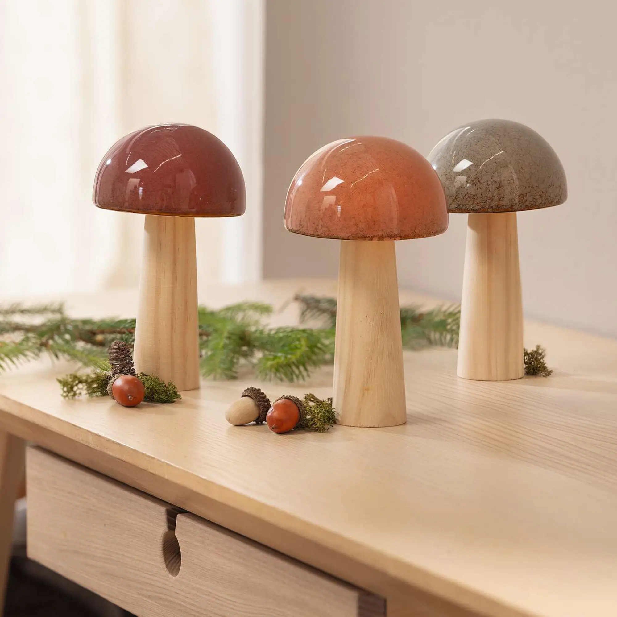 Pilz "Glossy", 3er Set  im Frank Flechtwaren Online Shop kaufen