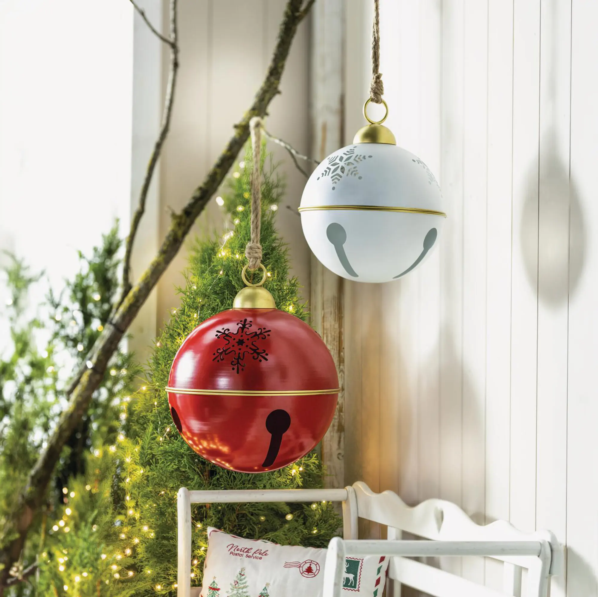 Weihnachtsglocke "Maxi", 2er Set  im Frank Flechtwaren Online Shop kaufen