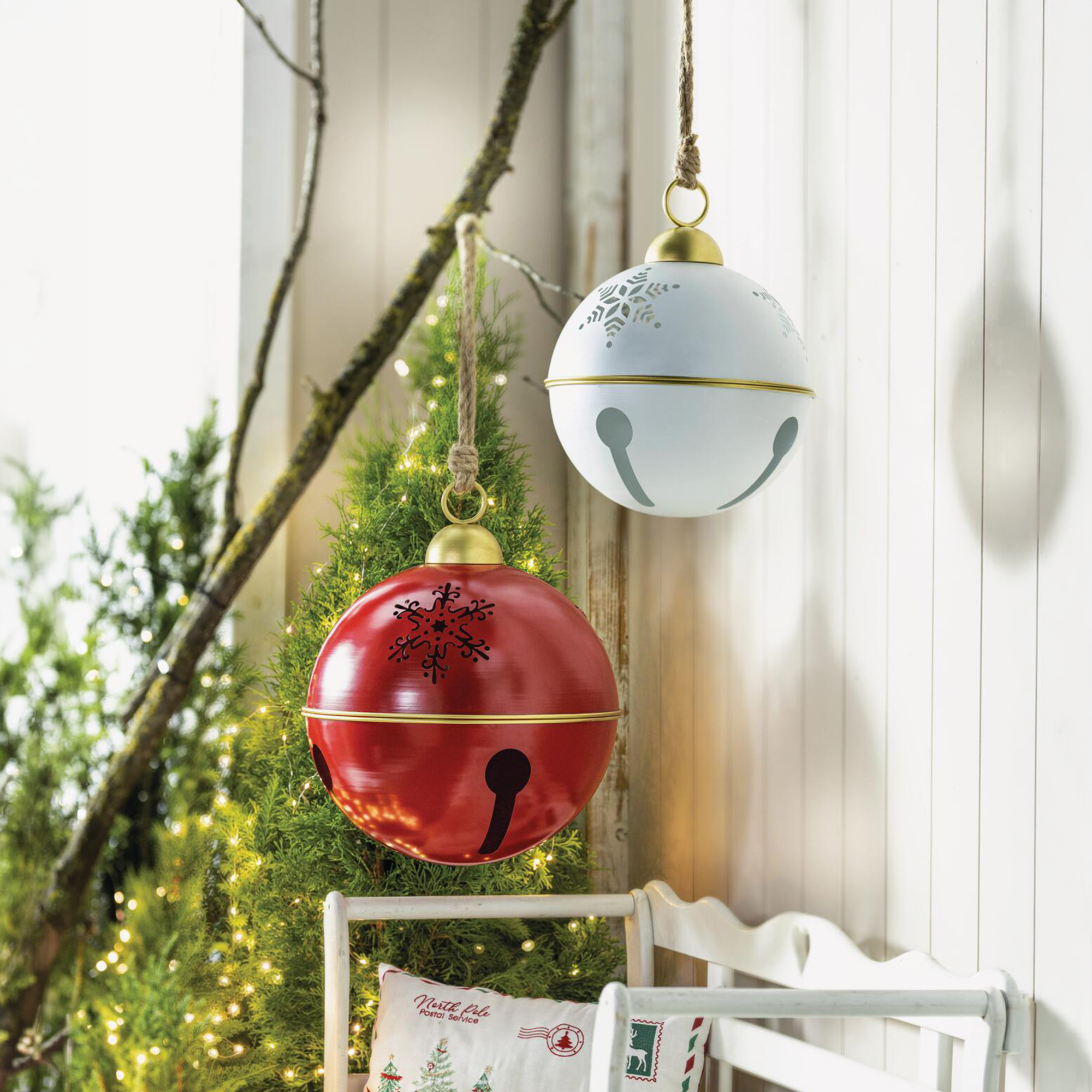 Weihnachtsglocke "Maxi", 2er Set  im Frank Flechtwaren Online Shop kaufen