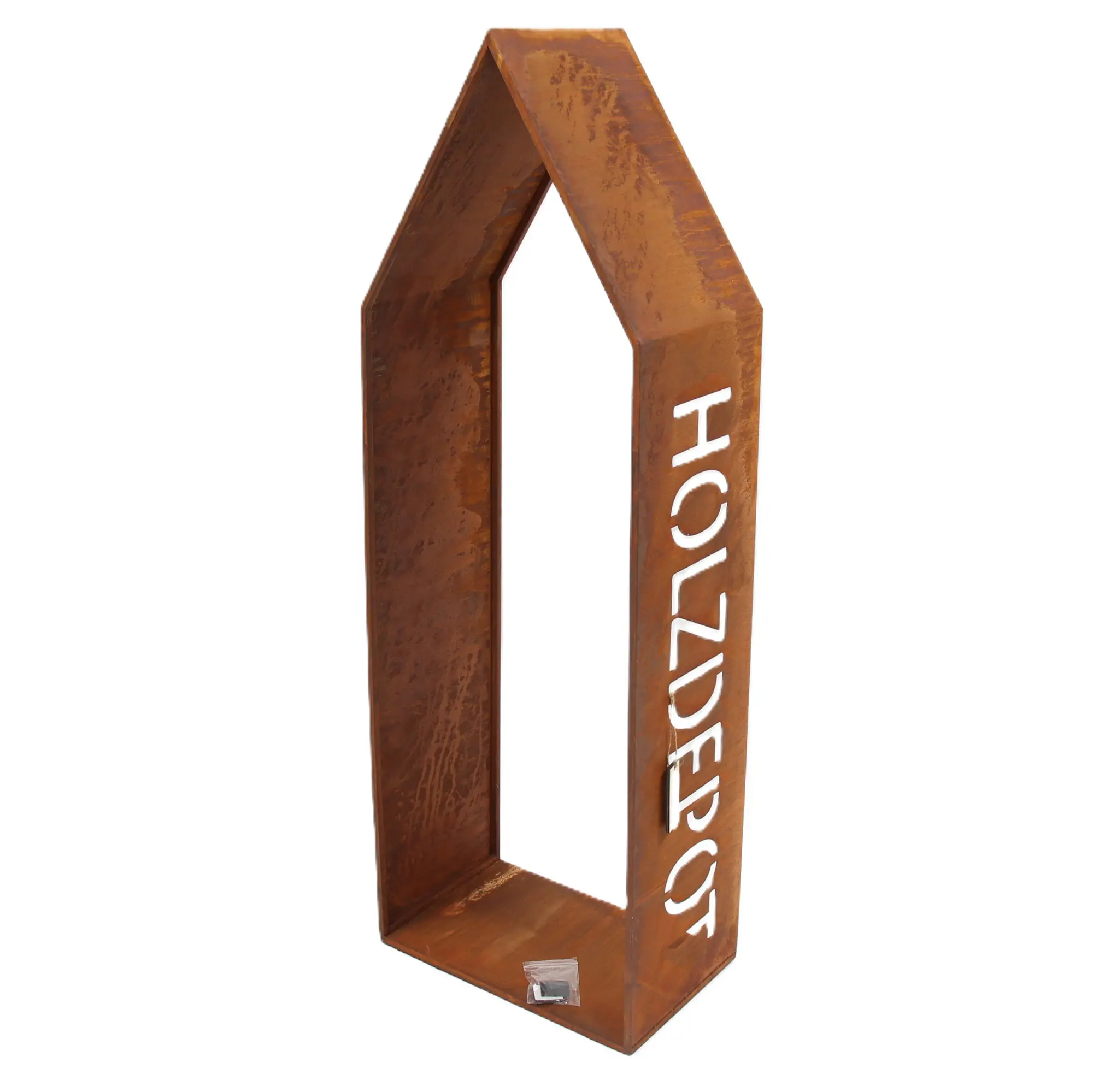 Kaminholz-Regal "Rustic"  im Frank Flechtwaren Online Shop für Rostdeko für Ihren Garten kaufen