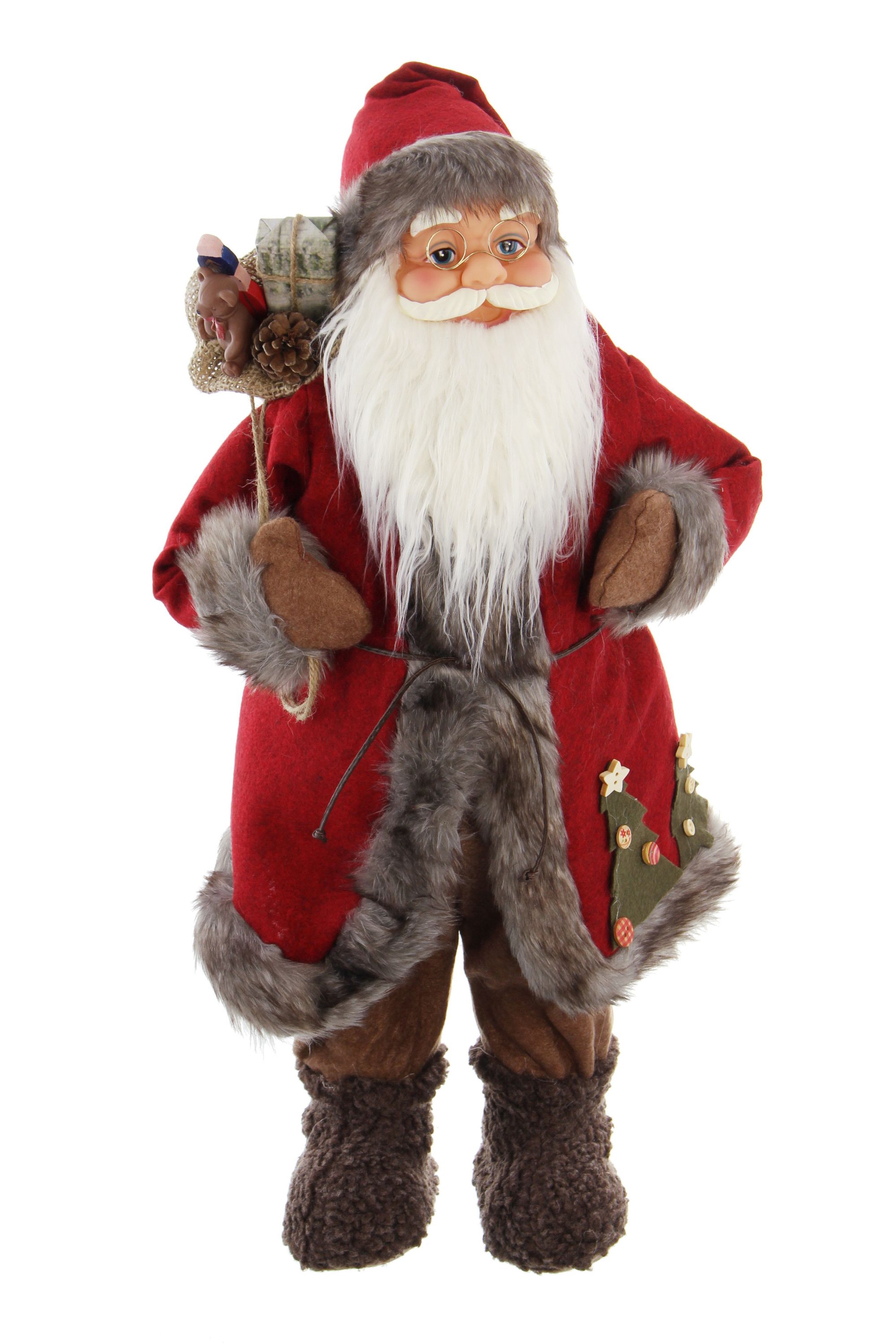 Figur "Großer Nikolaus"  im Frank Flechtwaren Online Shop für Weihnachtsmänner kaufen