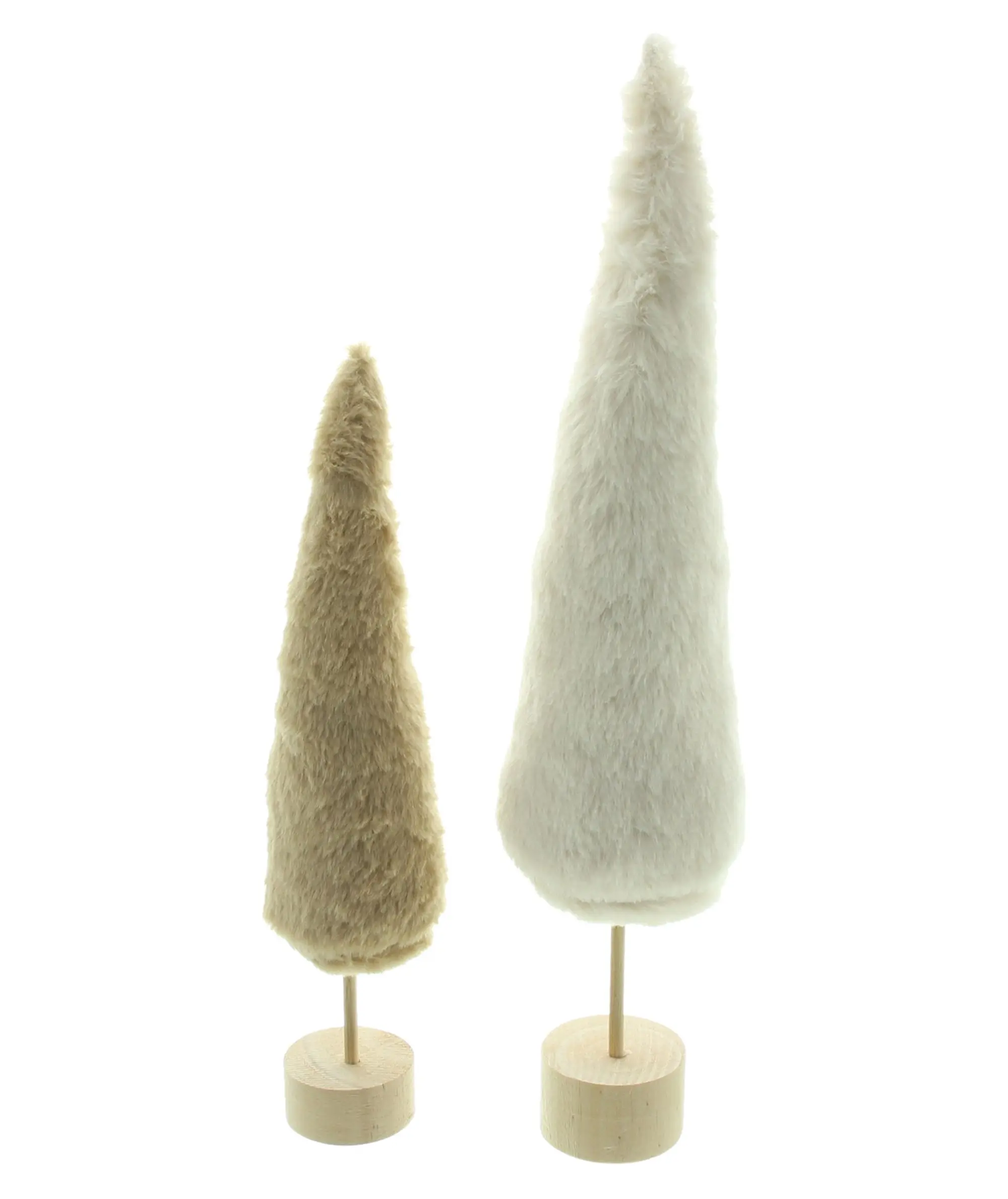 Deko-Tanne "Plüsch", 2er Set  im Frank Flechtwaren Online Shop für Tannenbäume kaufen