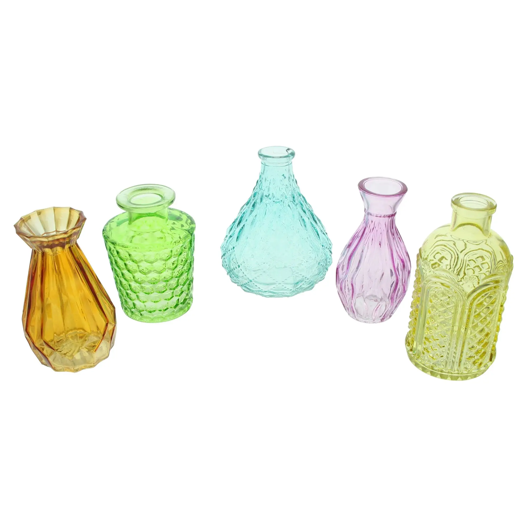 Dekovase "Bunte Vielfalt", 5er Set  im Frank Flechtwaren Online Shop für Gartenparty kaufen