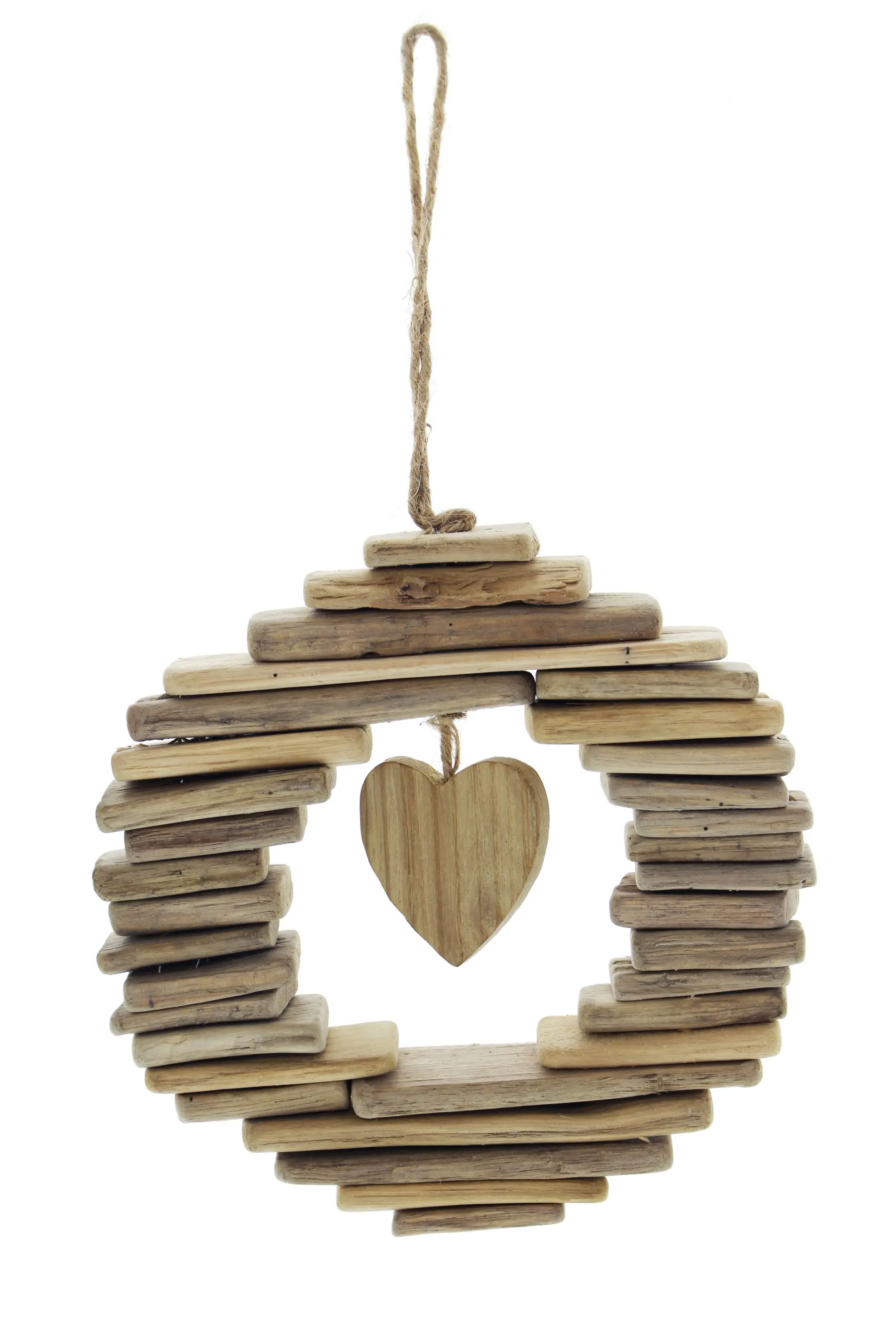Kranz "Wooden-Heart"  im Frank Flechtwaren Online Shop für Ostern kaufen