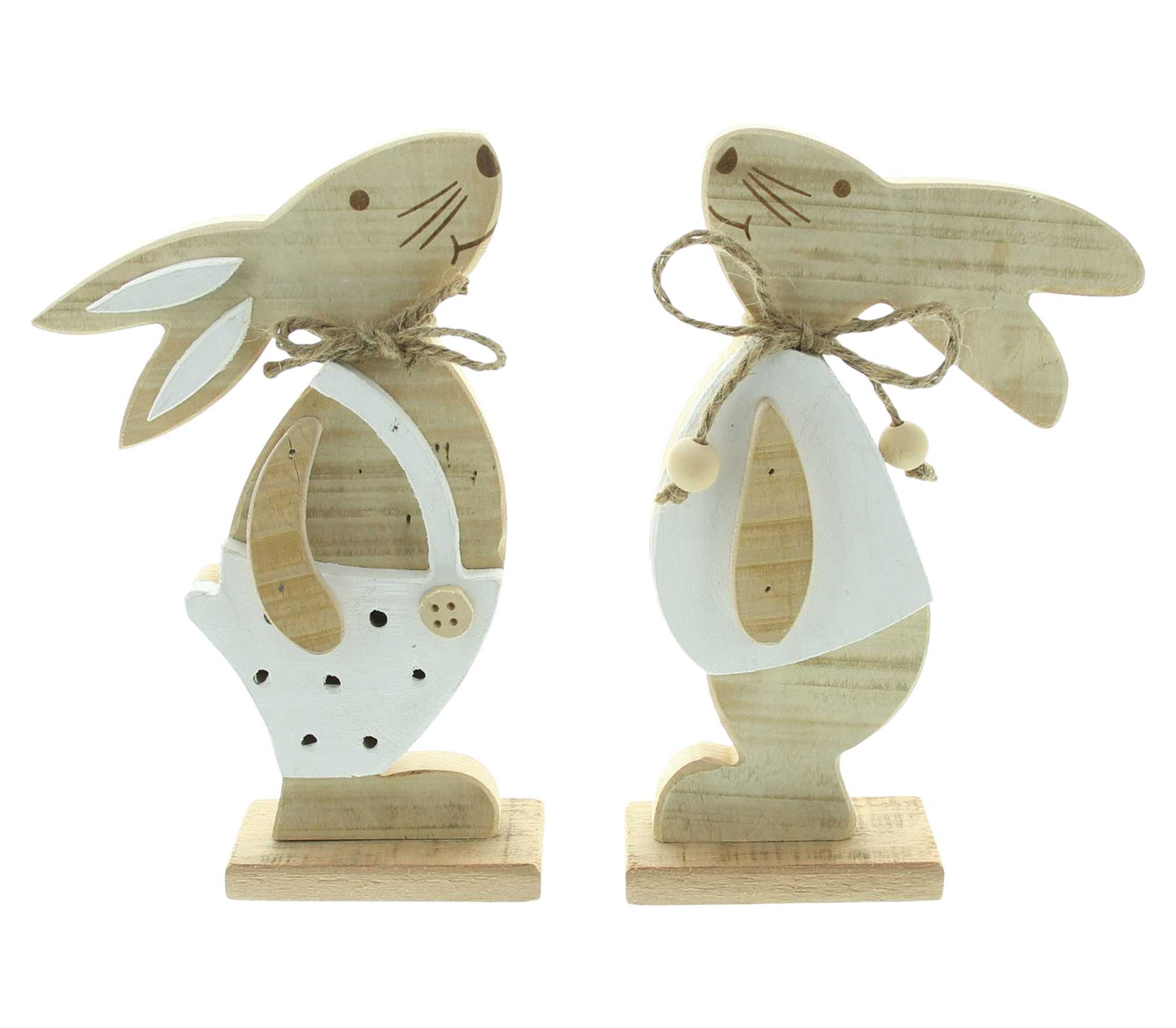 Hase "Hansi &amp; Franzi", 2er Set  im Frank Flechtwaren Online Shop für Hasen &amp; Co kaufen