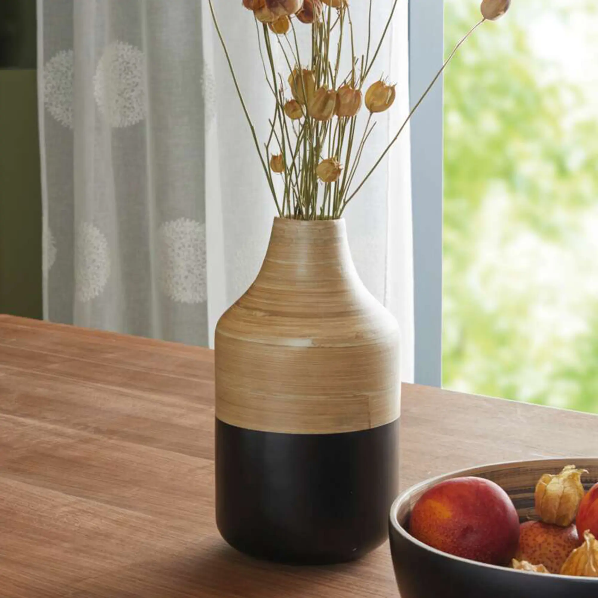 Dekovase "Black Bamboo"  im Frank Flechtwaren Online Shop kaufen