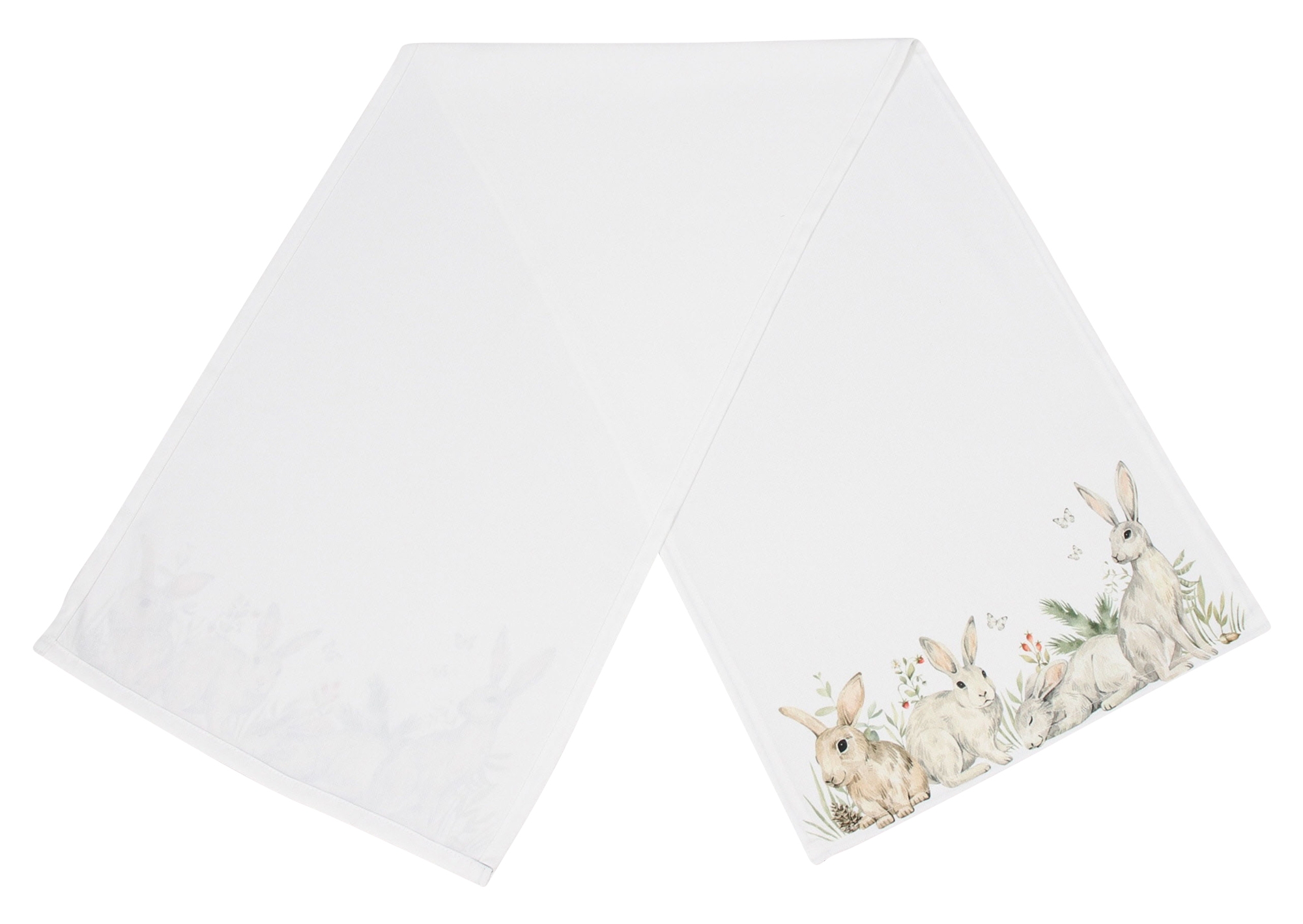 Tischläufer "Hasenhorde"  im Frank Flechtwaren Online Shop für Ostern kaufen