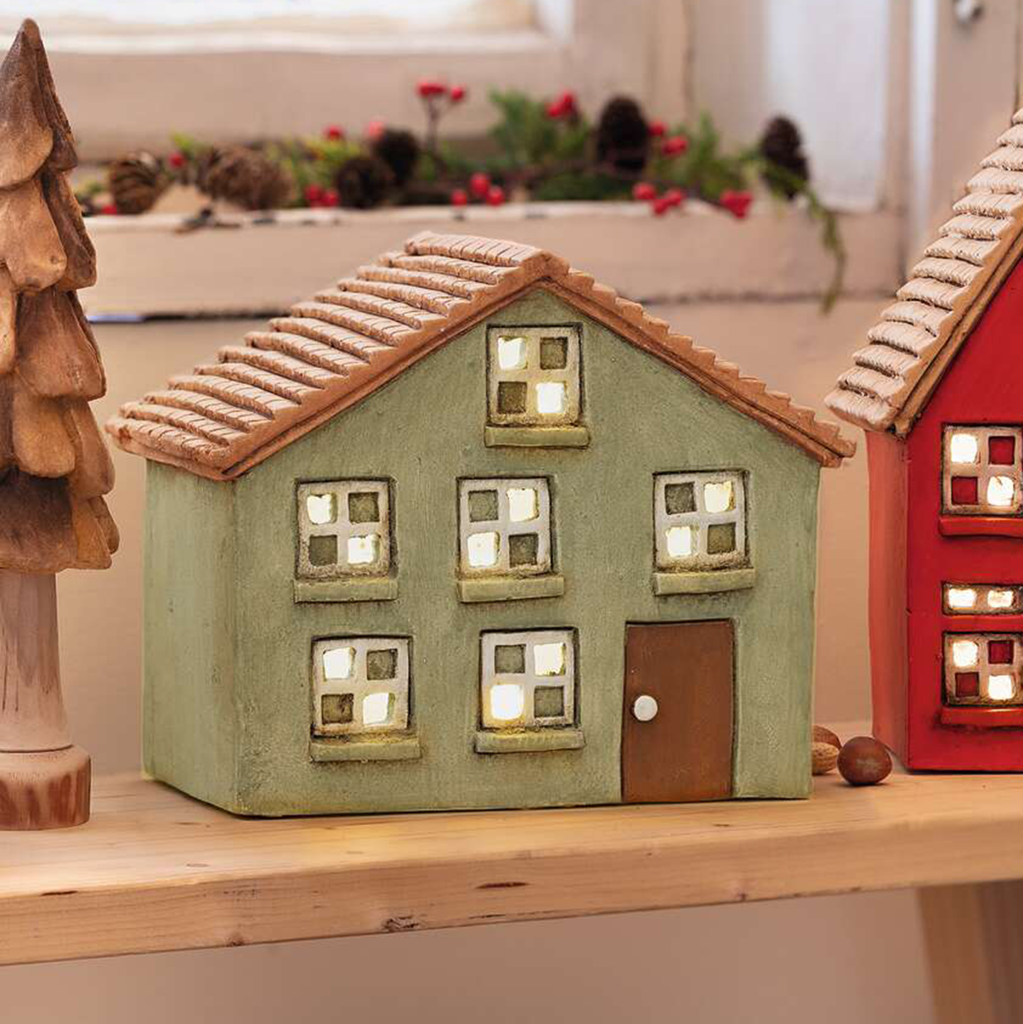 LED-Haus "Sweet green Home"  im Frank Flechtwaren Online Shop für Aus dem Häuschen kaufen