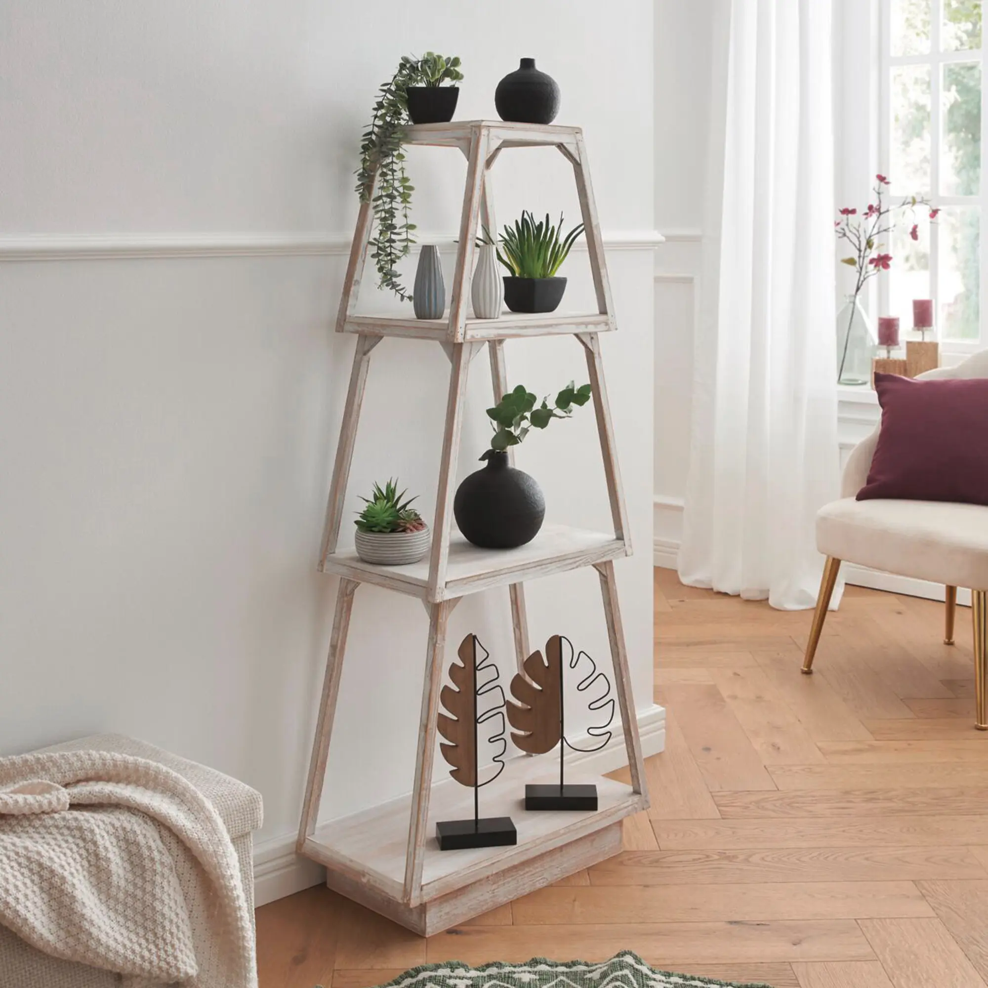 Steckregal "Shabby-Brown"  im Frank Flechtwaren Online Shop kaufen