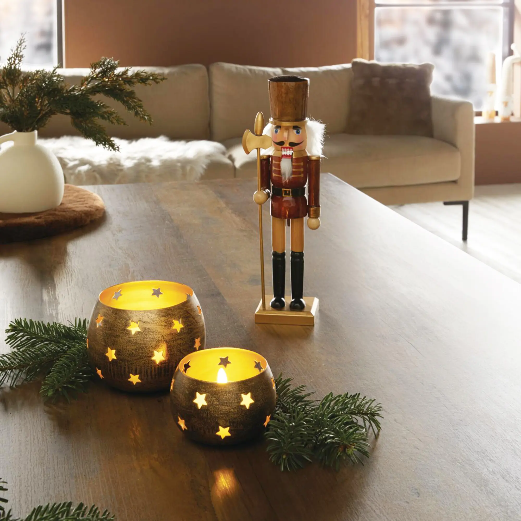 Windlicht "Sternenzauber", 2er Set  im Frank Flechtwaren Online Shop für Weihnachts-Neuheiten kaufen