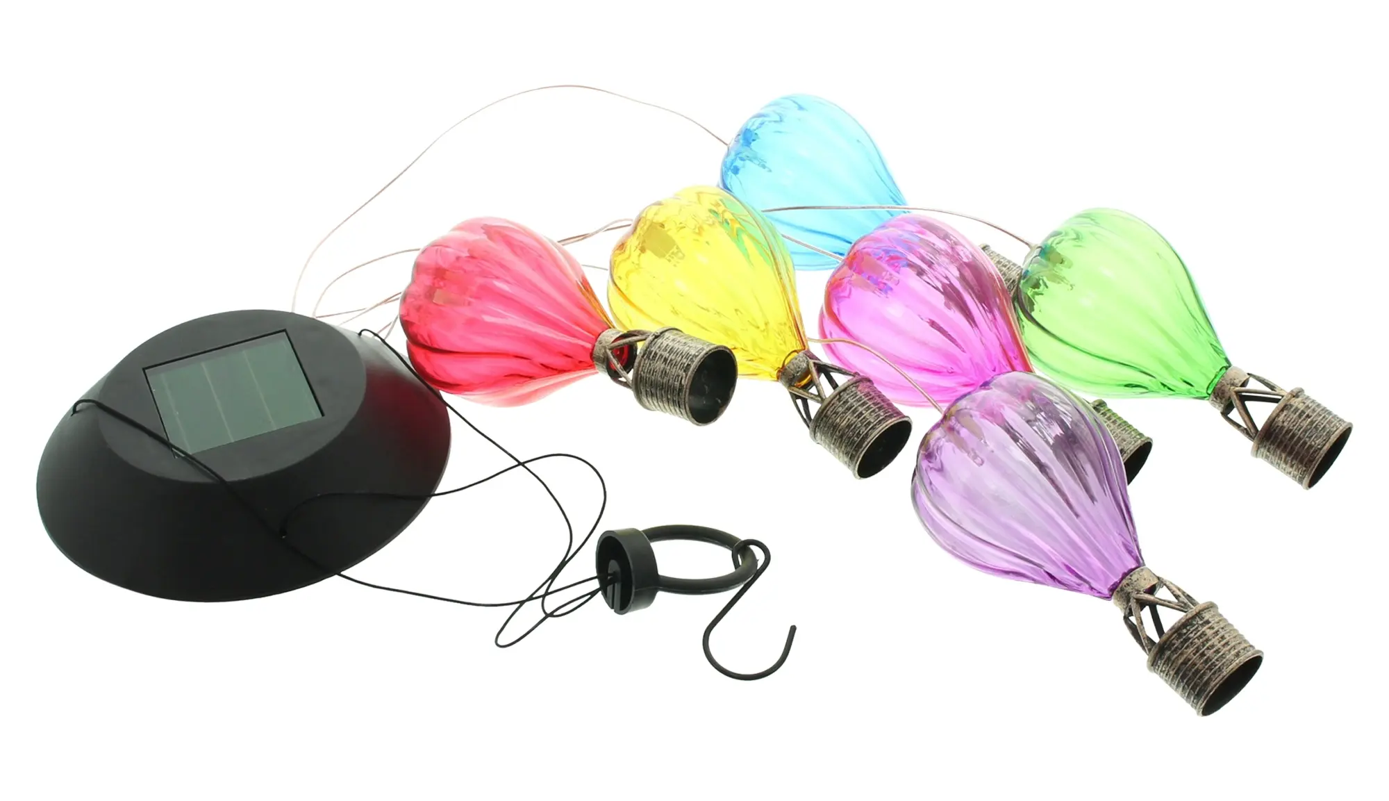 Solar-Mobile "Heißluftballons"  im Frank Flechtwaren Online Shop für Solar-Beleuchtung kaufen