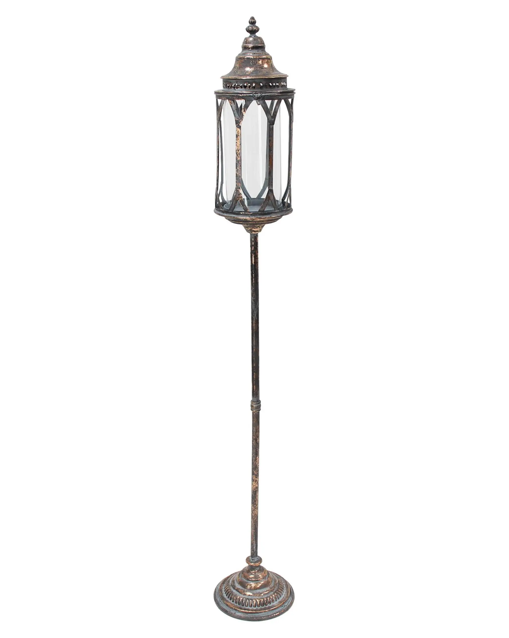 Stand-Laterne "Metallic Vintage"  im Frank Flechtwaren Online Shop für Laternen kaufen