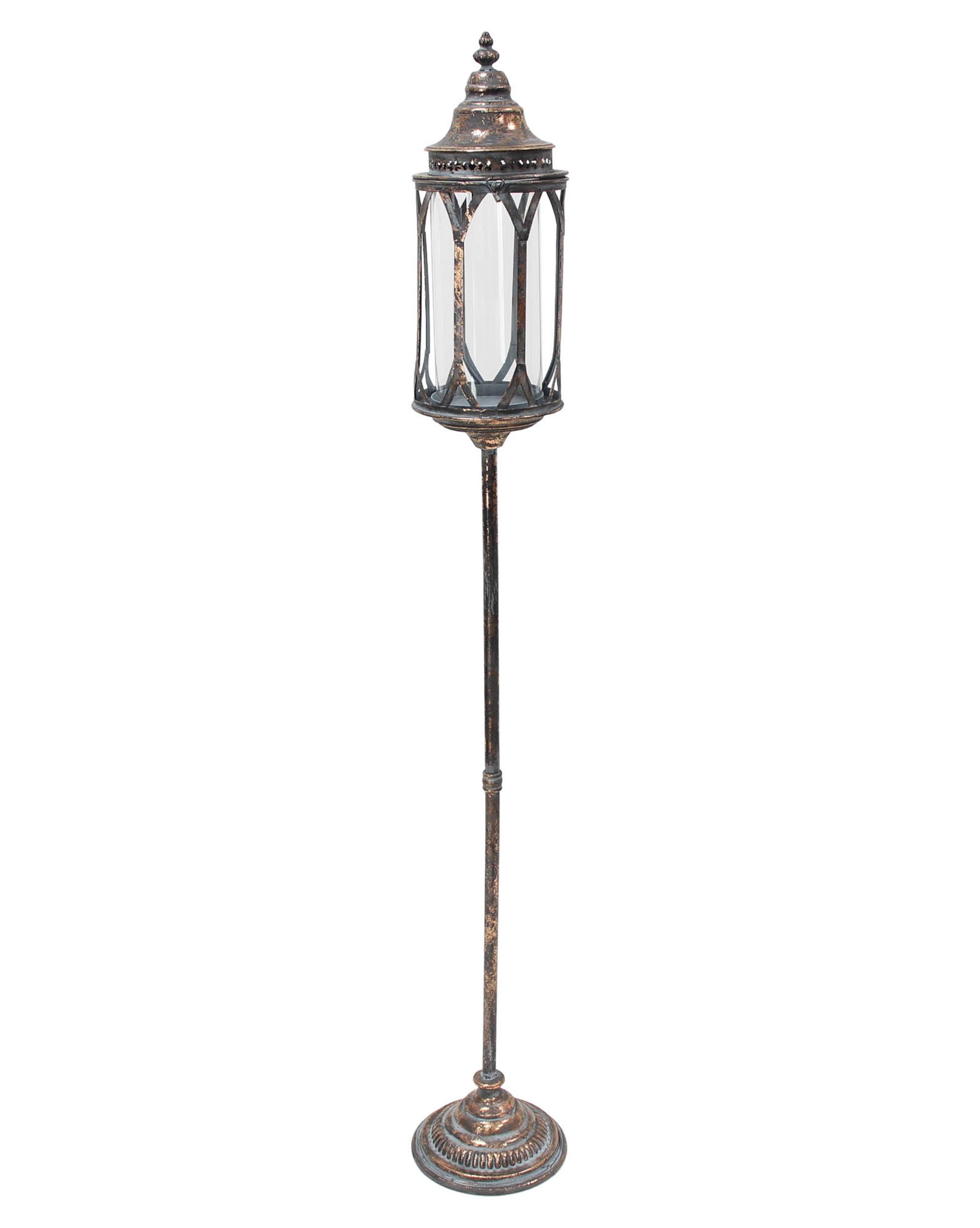 Stand-Laterne "Metallic Vintage"  im Frank Flechtwaren Online Shop für Laternen kaufen