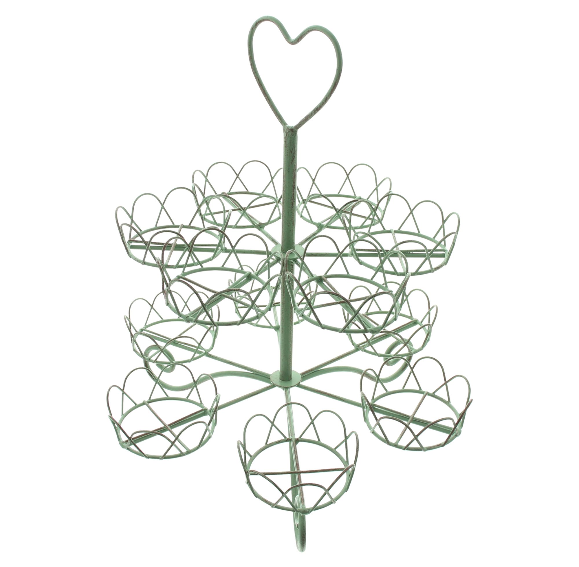 Cupcake-Etagere "Vintage"  im Frank Flechtwaren Online Shop für Dekoschalen &amp; -etageren kaufen