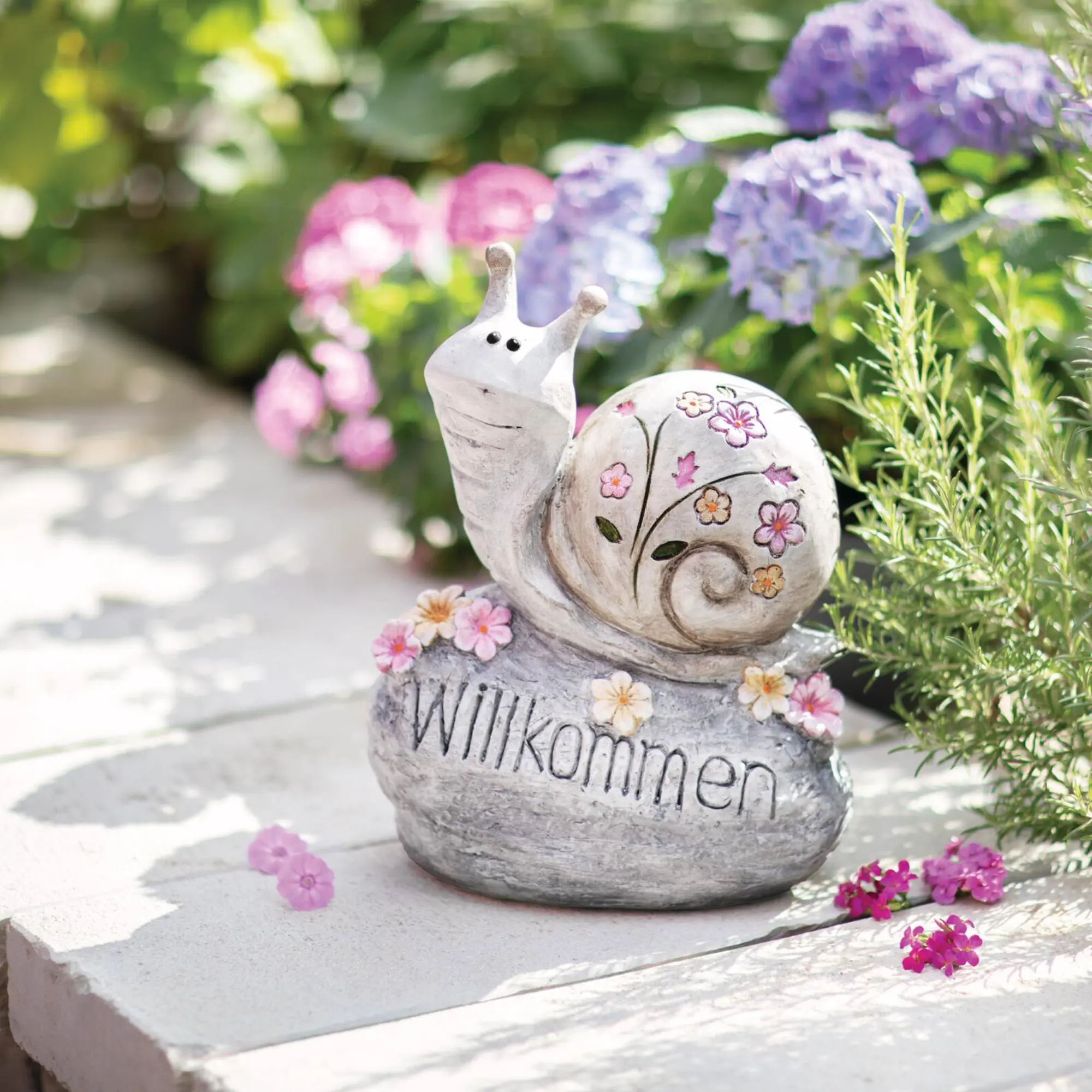Dekoschnecke "Willkommen"  im Frank Flechtwaren Online Shop kaufen