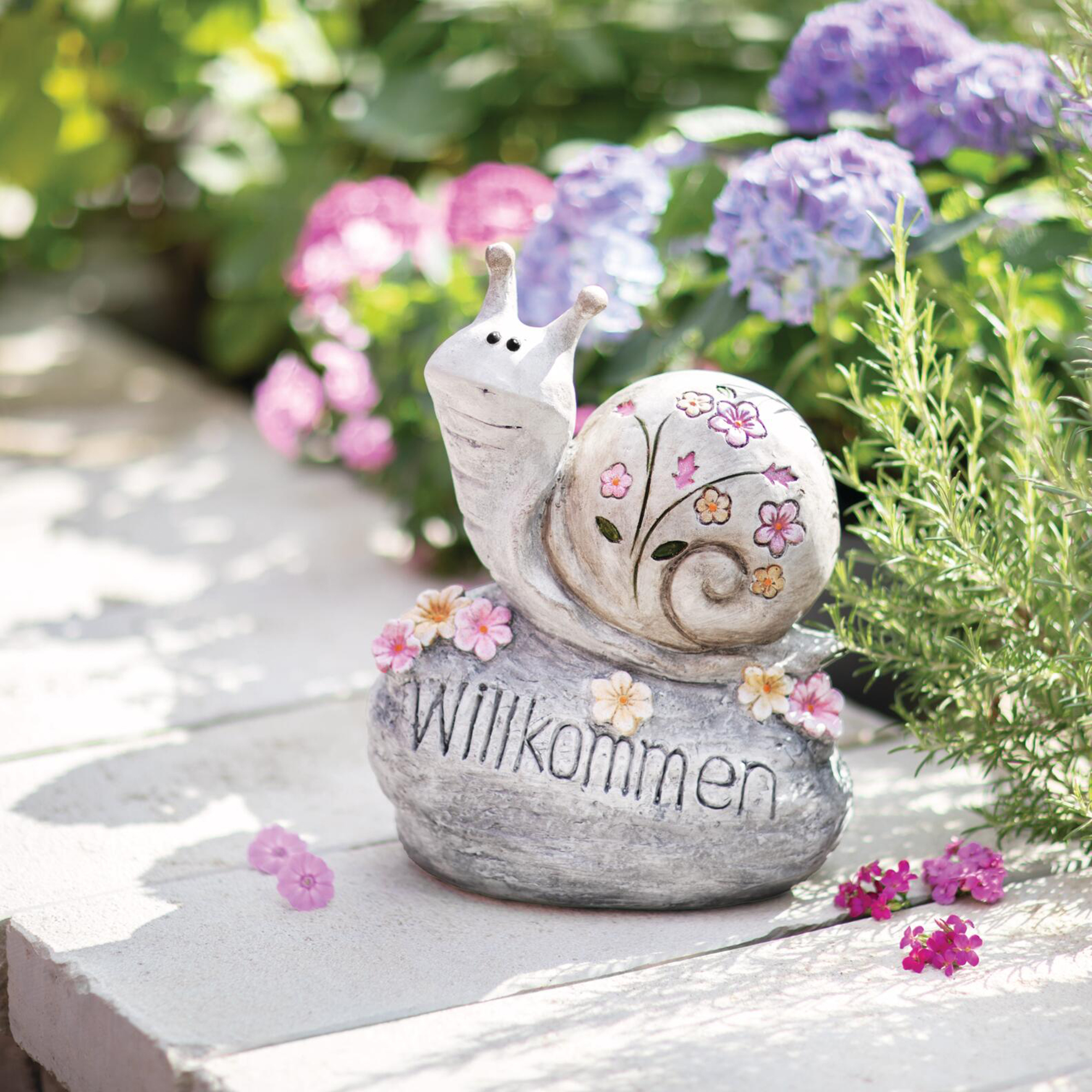 Dekoschnecke "Willkommen"  im Frank Flechtwaren Online Shop kaufen