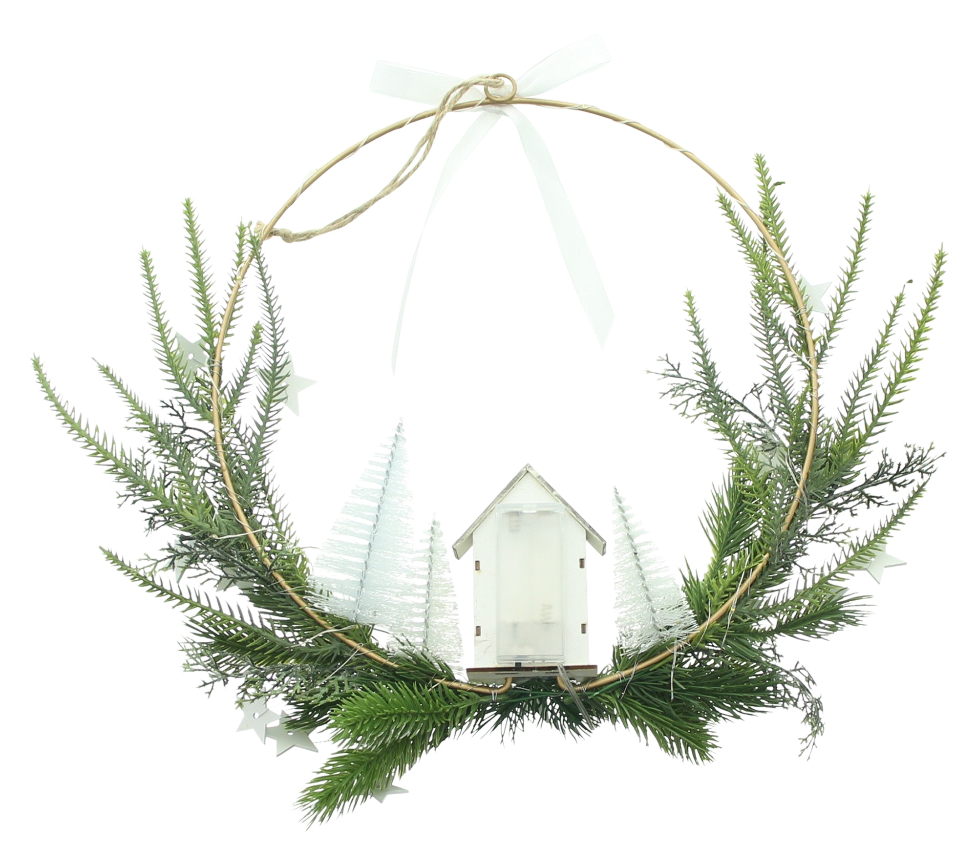 LED-Ring "Winterzeit"  im Frank Flechtwaren Online Shop für Dekohänger  kaufen