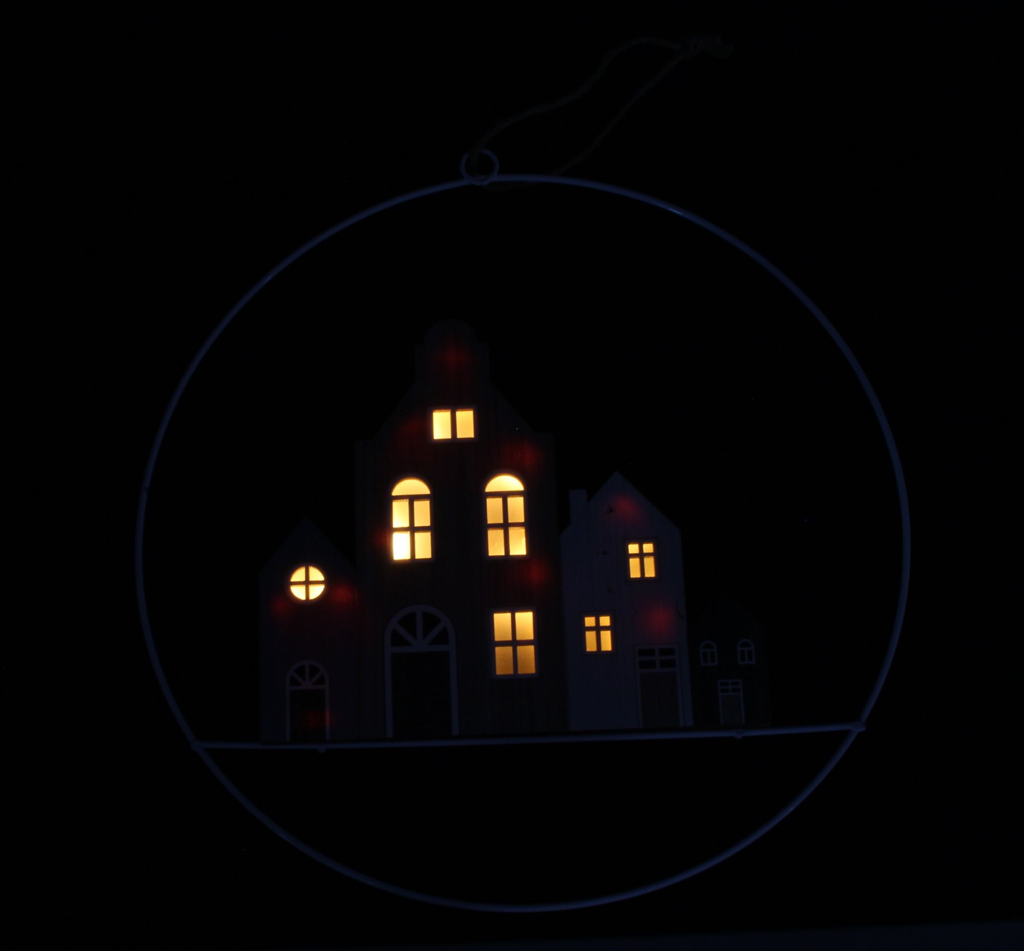 LED-Hänger "Häuser"  im Frank Flechtwaren Online Shop für Herbst kaufen