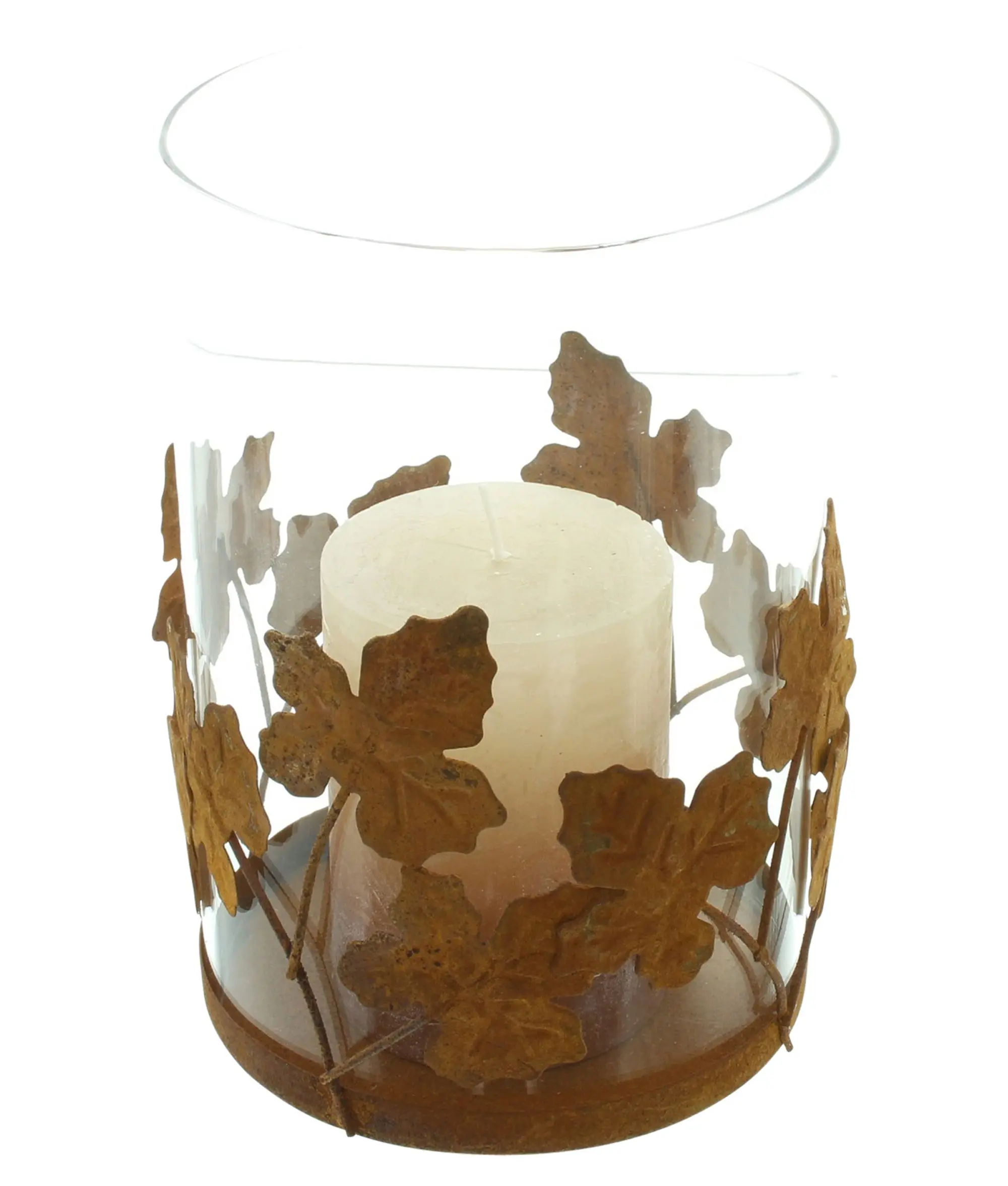 Windlicht "Herbstblatt"  im Frank Flechtwaren Online Shop für Windlichter kaufen