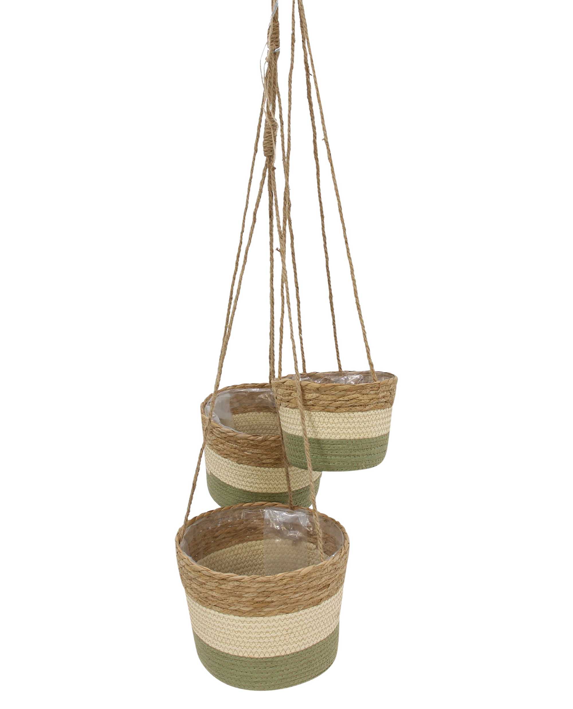 Pflanzampel "Naturfarben", 3er Set  im Frank Flechtwaren Online Shop für Pflanzampeln kaufen