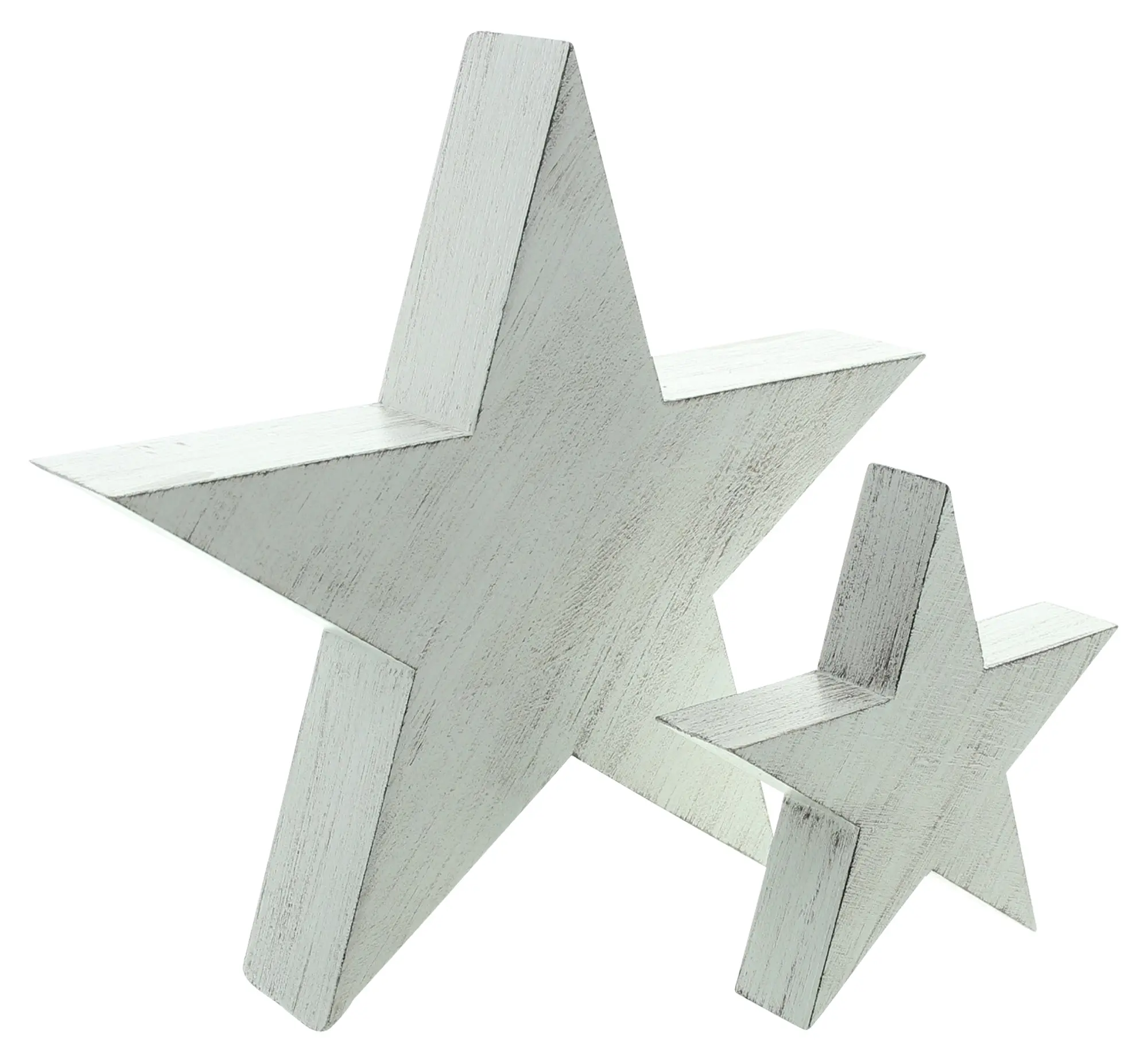 Stern "Whitewashed", 2er Set  im Frank Flechtwaren Online Shop kaufen