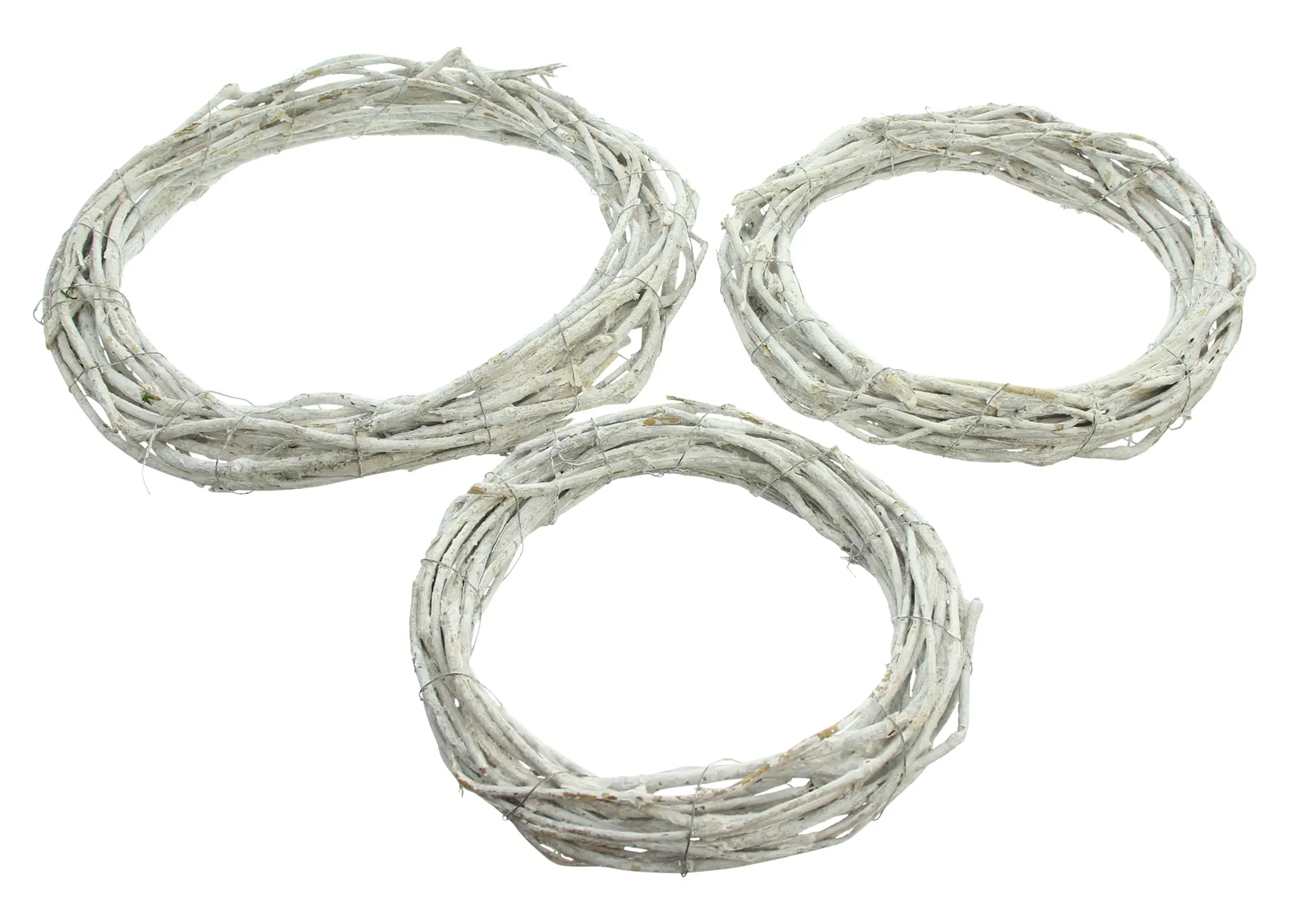 Kranz "White", 3er Set  im Frank Flechtwaren Online Shop kaufen